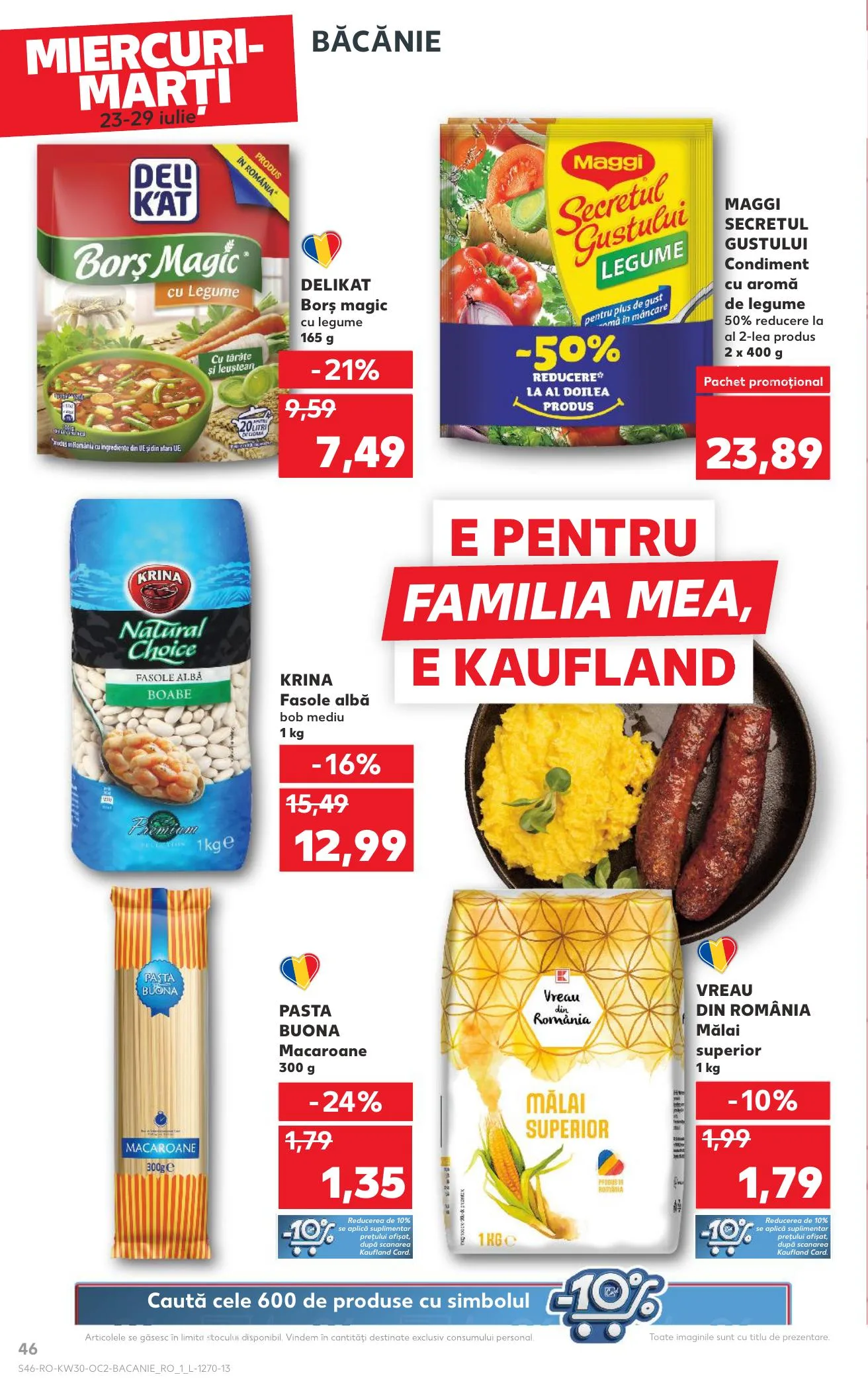 Kaufland akciós újság Románia 07.23–07.29 – 46. oldal
