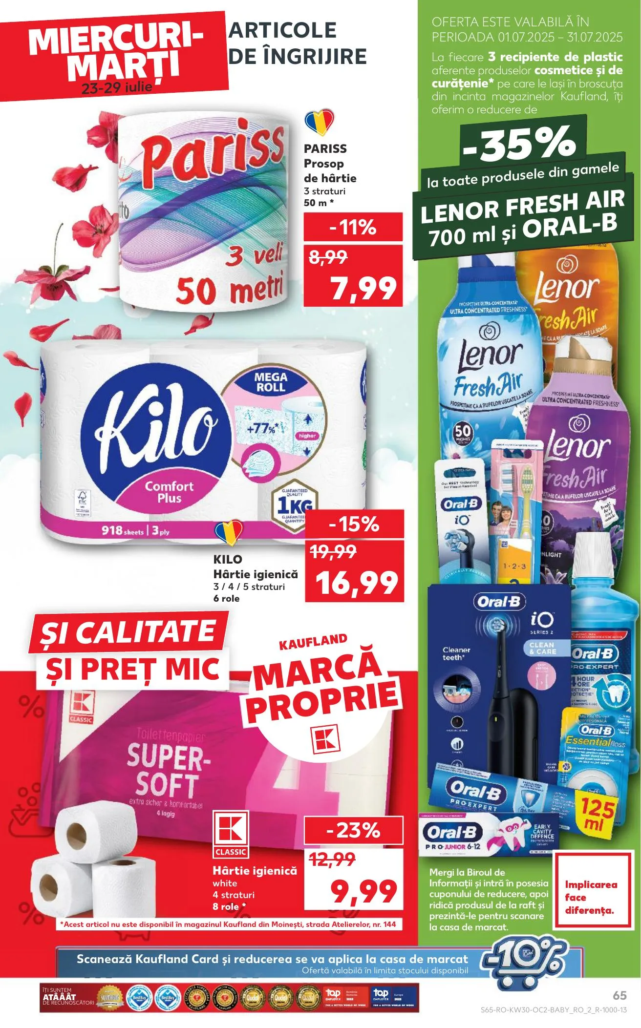 Kaufland akciós újság Románia 07.23–07.29 – 65. oldal