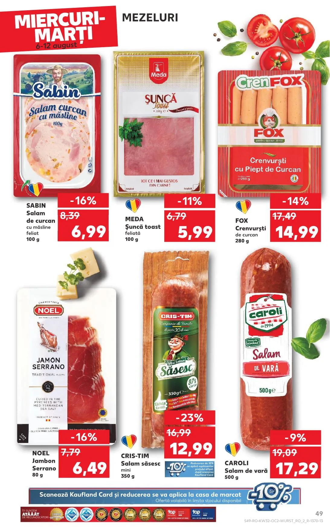 Kaufland akciós újság Románia 08.06–08.12 – 44. oldal