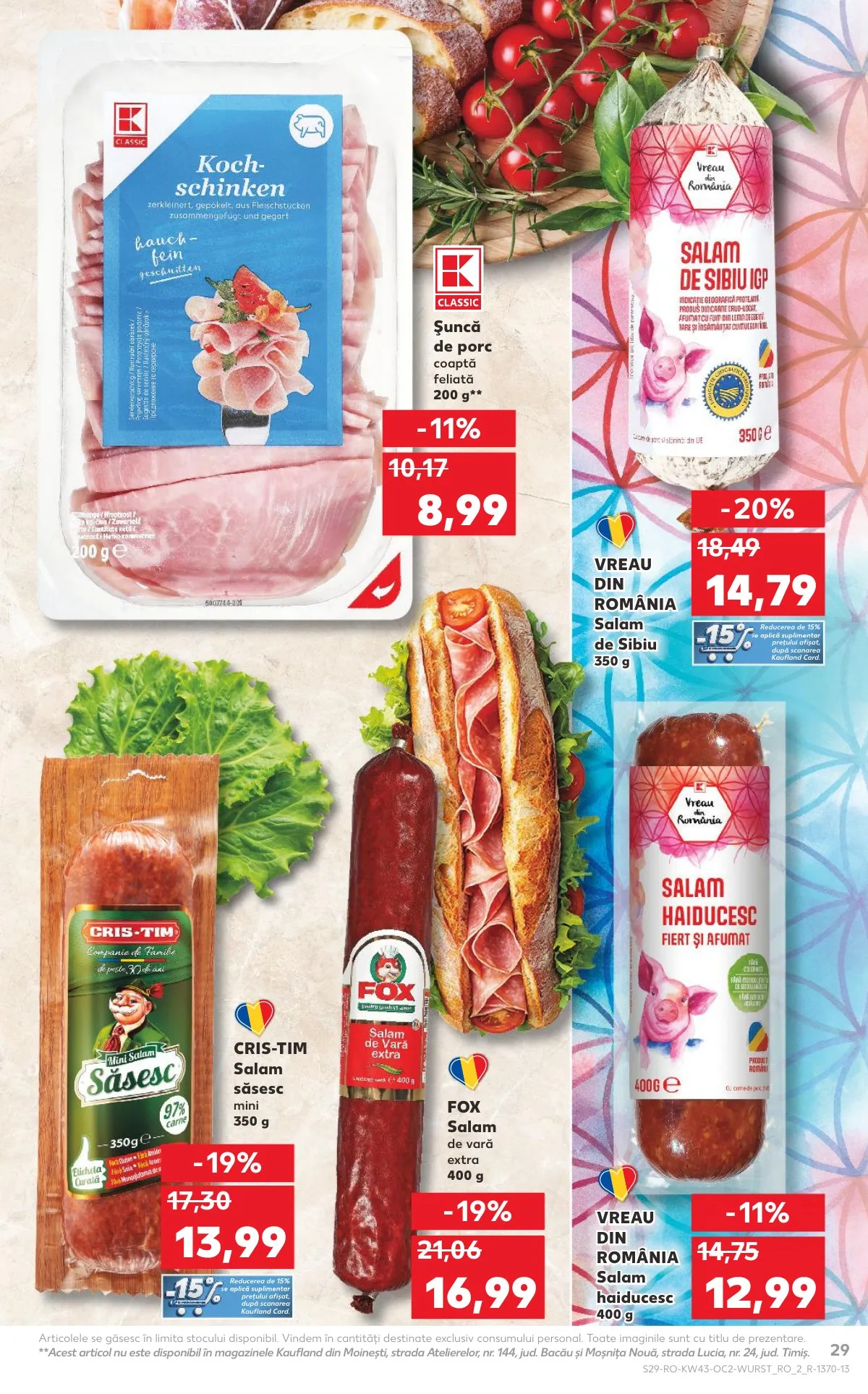 Kaufland akciós újság Románia 10.22–10.28 – 29. oldal