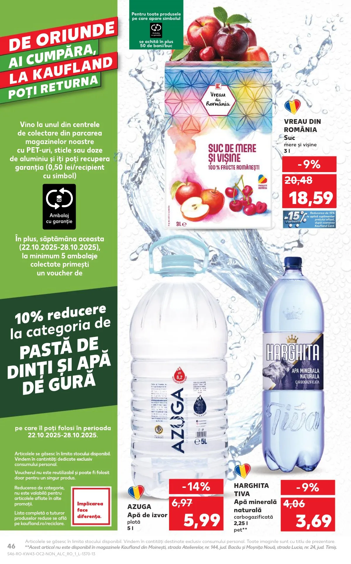 Kaufland akciós újság Románia 10.22–10.28 – 46. oldal