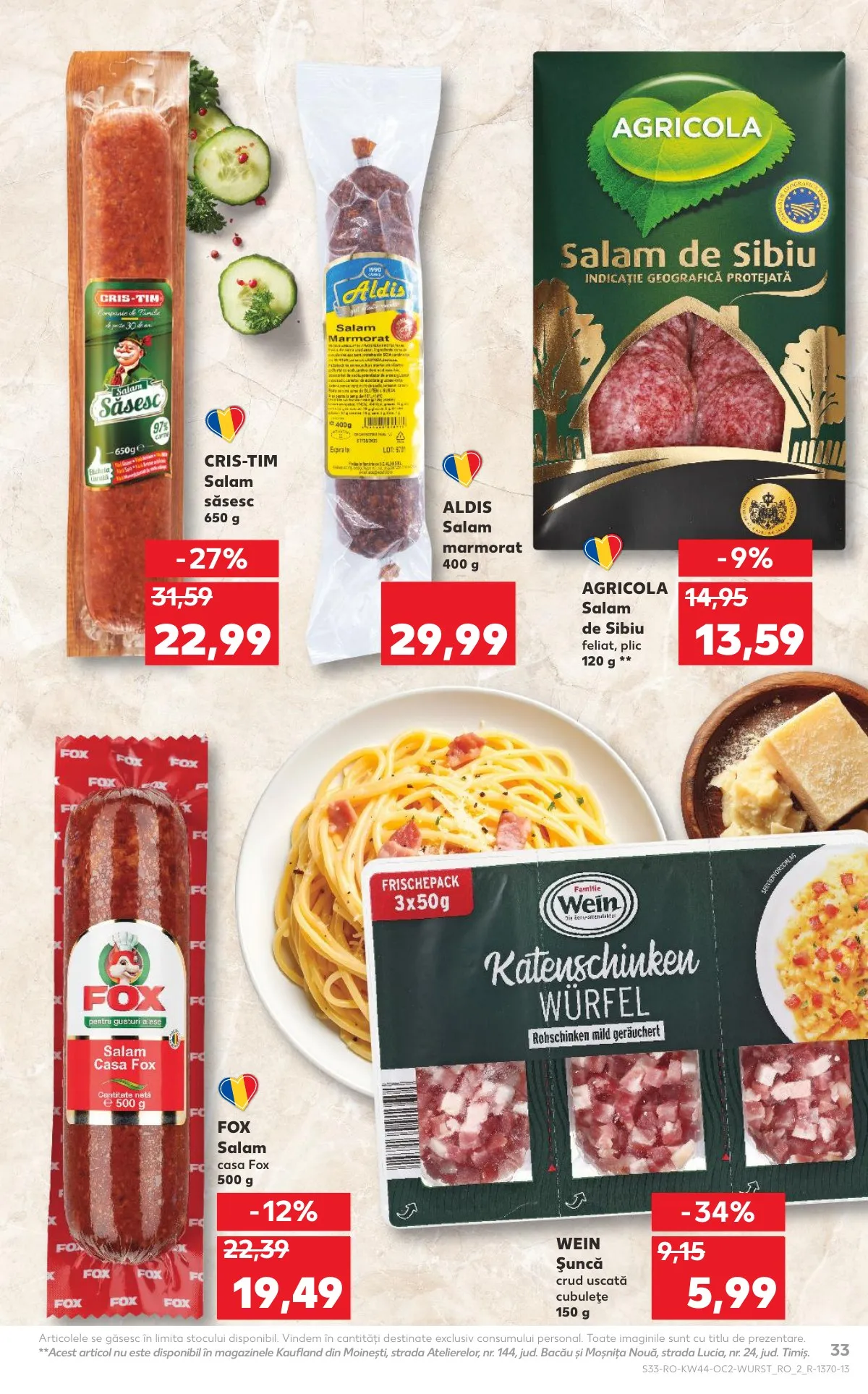Kaufland akciós újság Románia 10.29–11.04 – 33. oldal