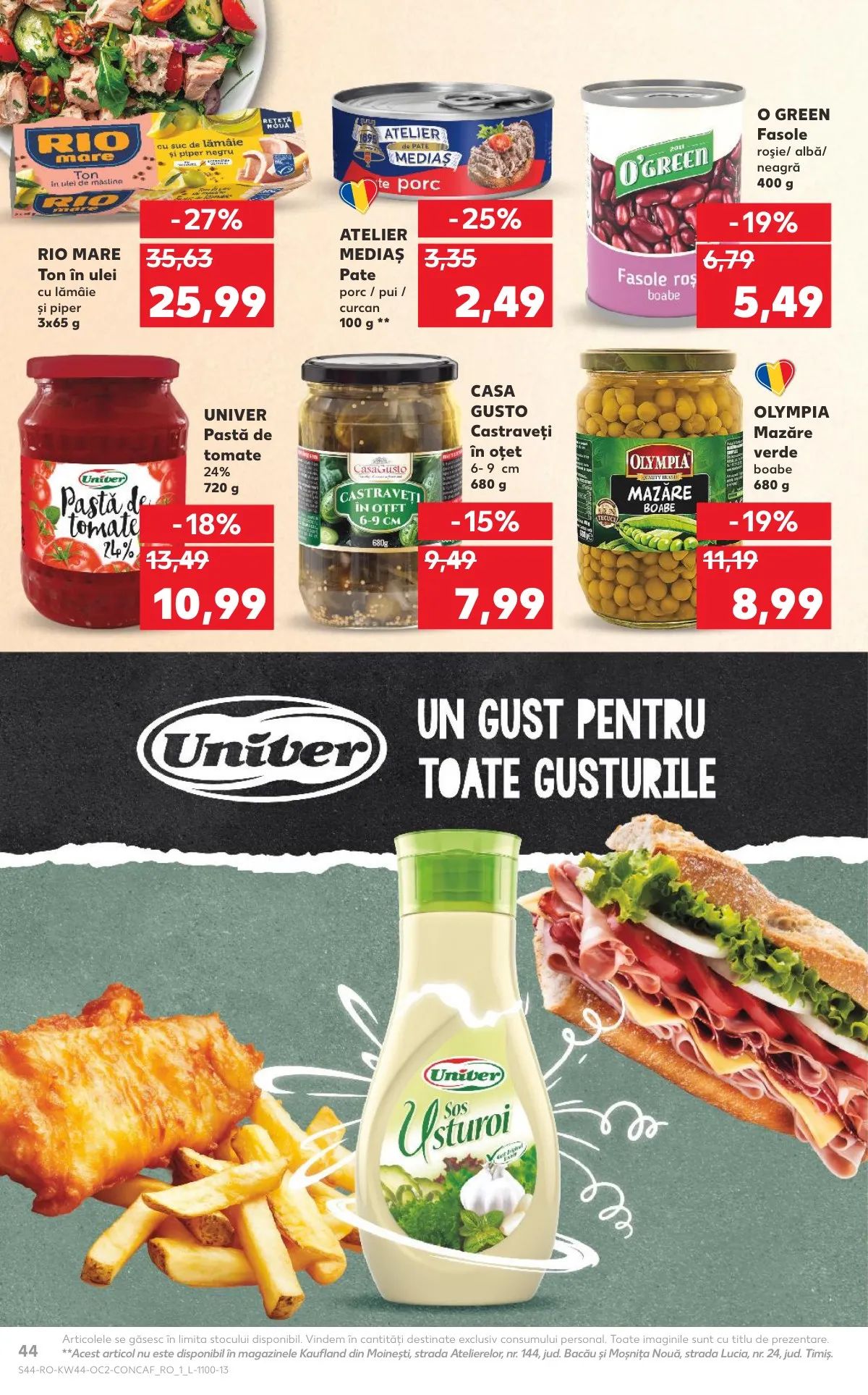 Kaufland akciós újság Románia 10.29–11.04 – 44. oldal