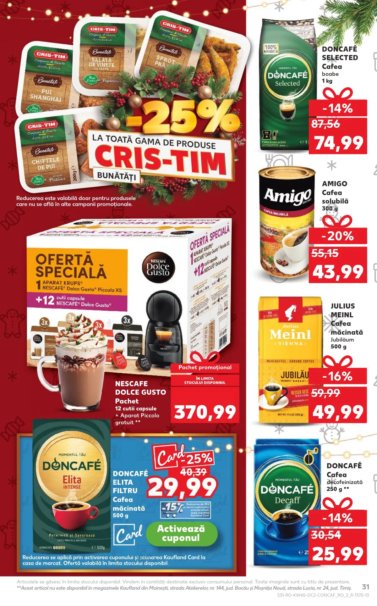 Kaufland akciós újság Románia 11.05–11.11 – 31. oldal