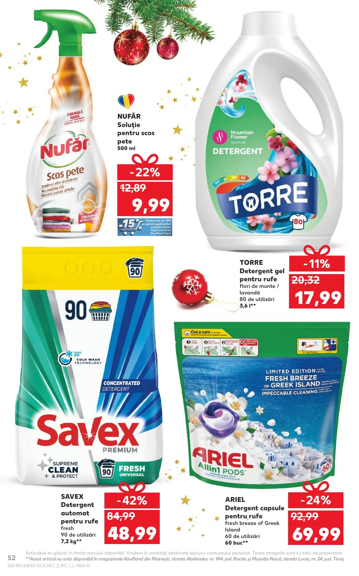 Kaufland akciós újság Románia 11.05–11.11 – 52. oldal