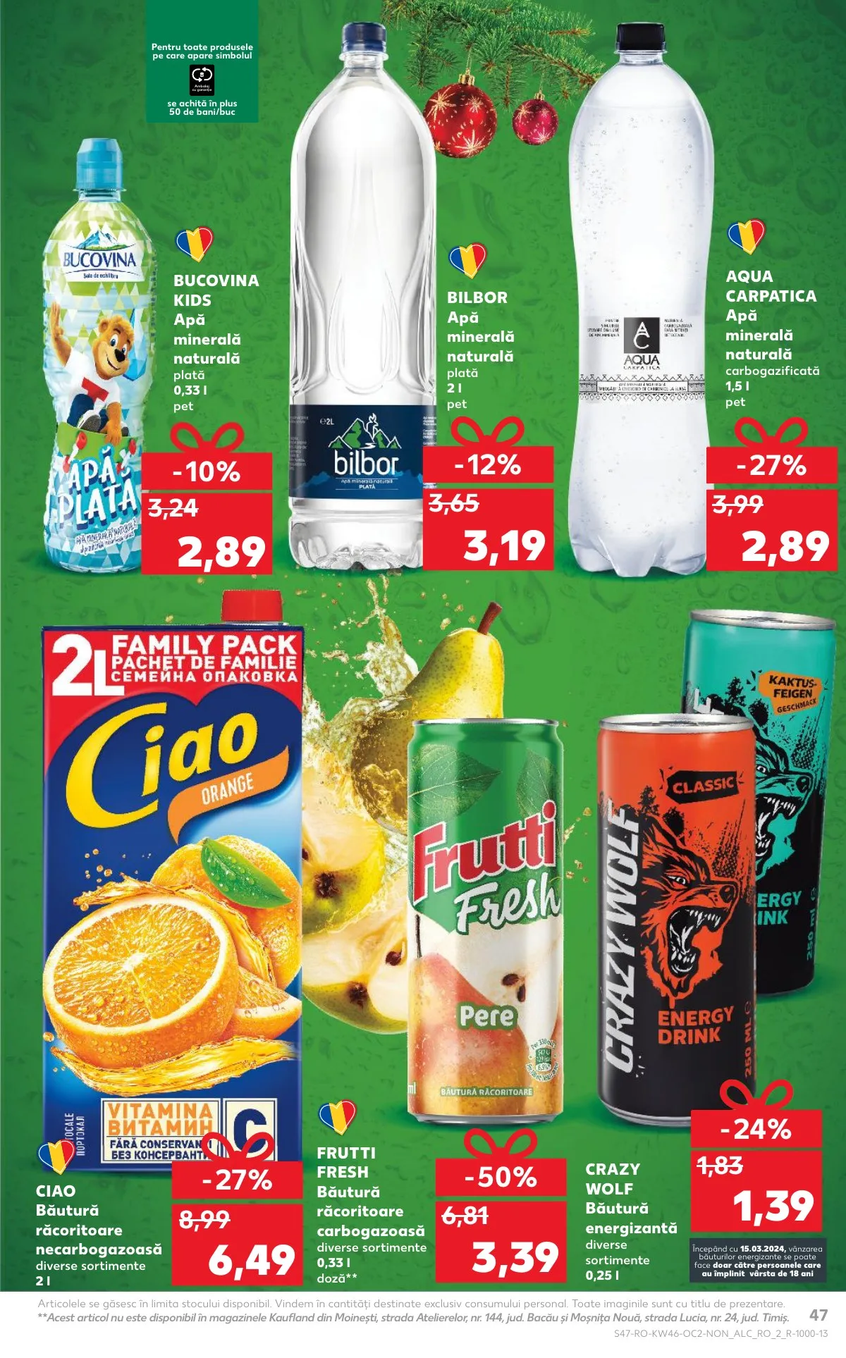 Kaufland akciós újság Románia 11.12–11.18 – 47. oldal
