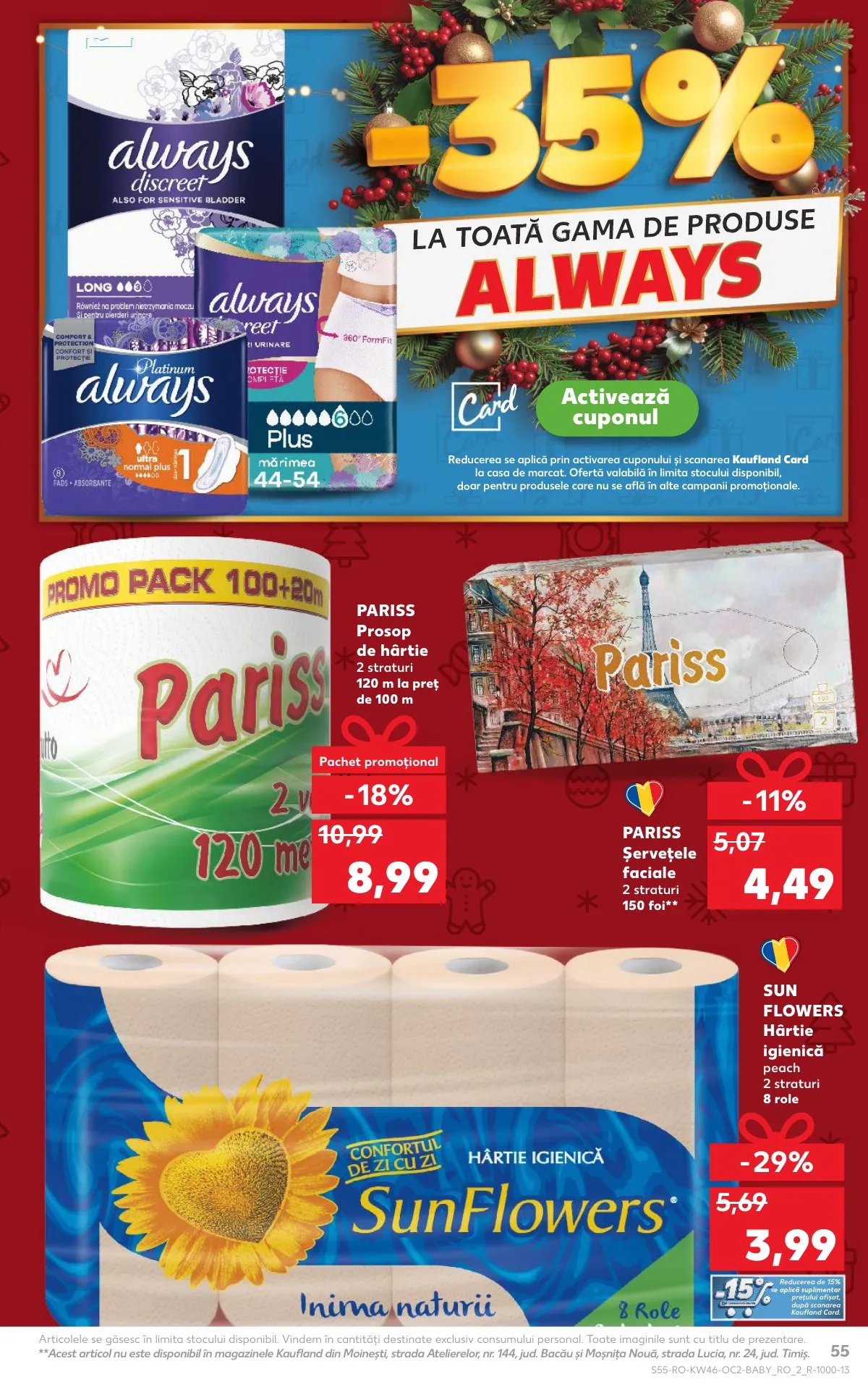Kaufland akciós újság Románia 11.12–11.18 – 55. oldal