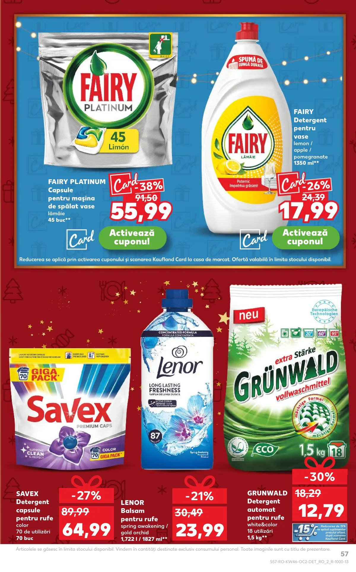 Kaufland akciós újság Románia 11.12–11.18 – 57. oldal