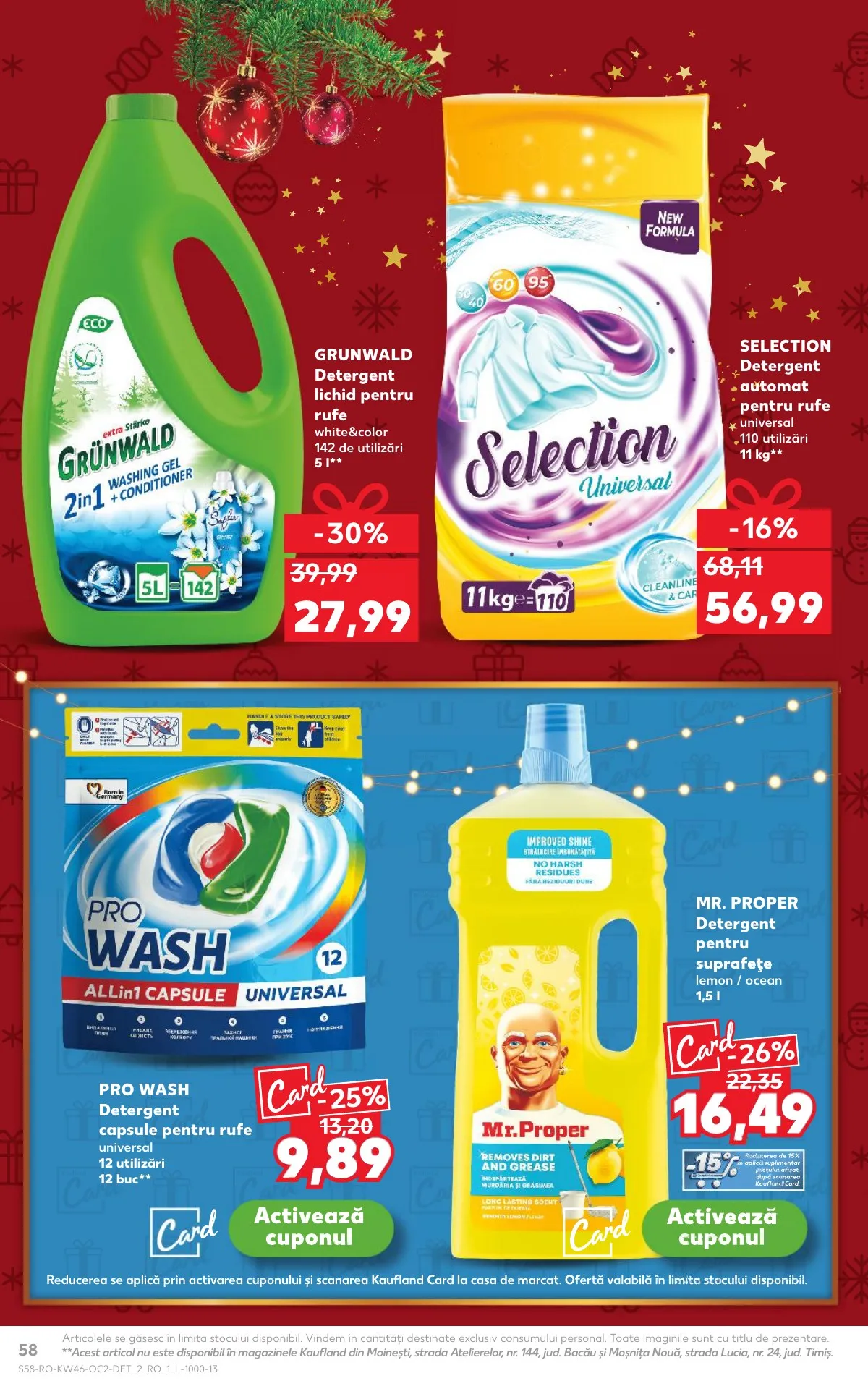 Kaufland akciós újság Románia 11.12–11.18 – 58. oldal