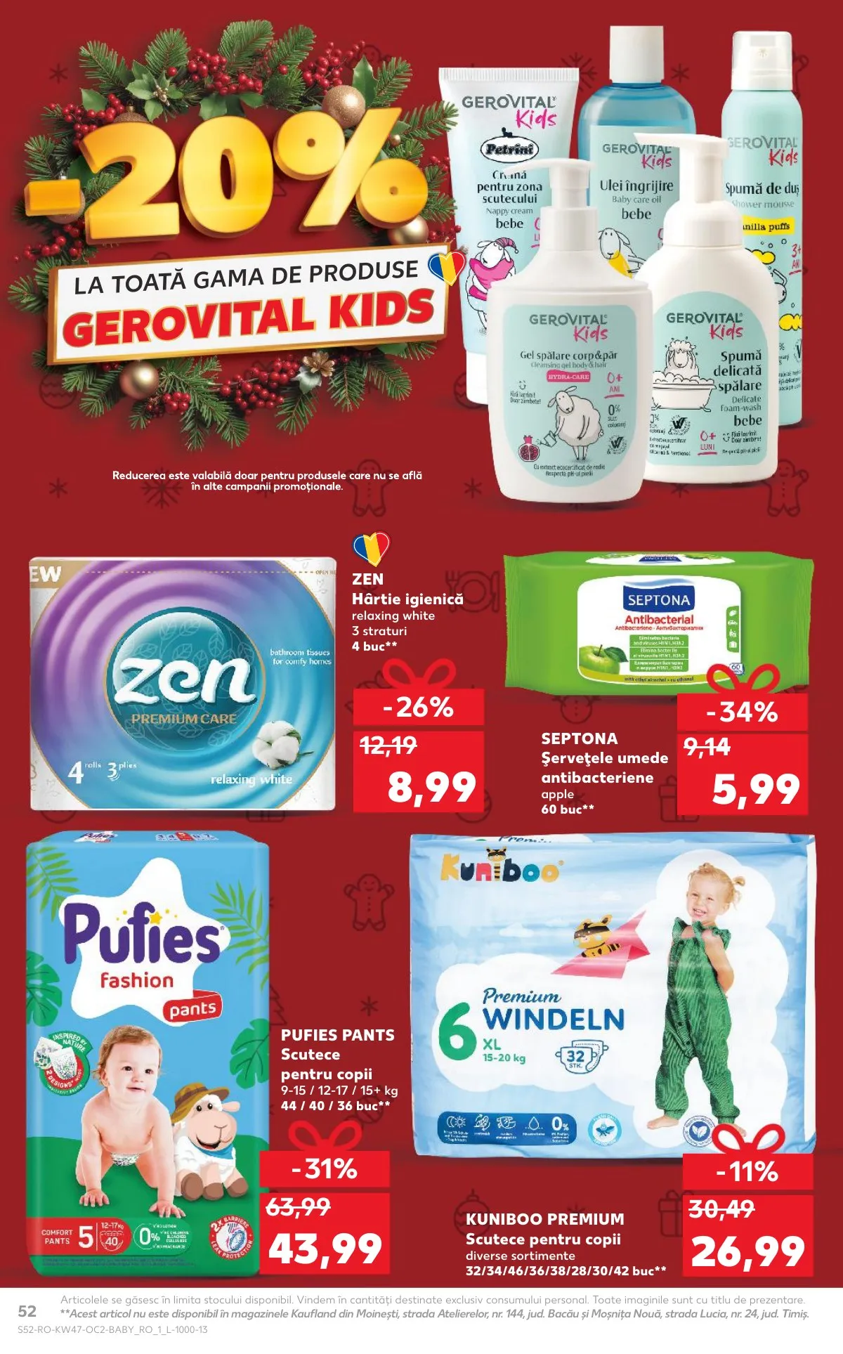 Kaufland akciós újság Románia 11.19–11.25 – 52. oldal