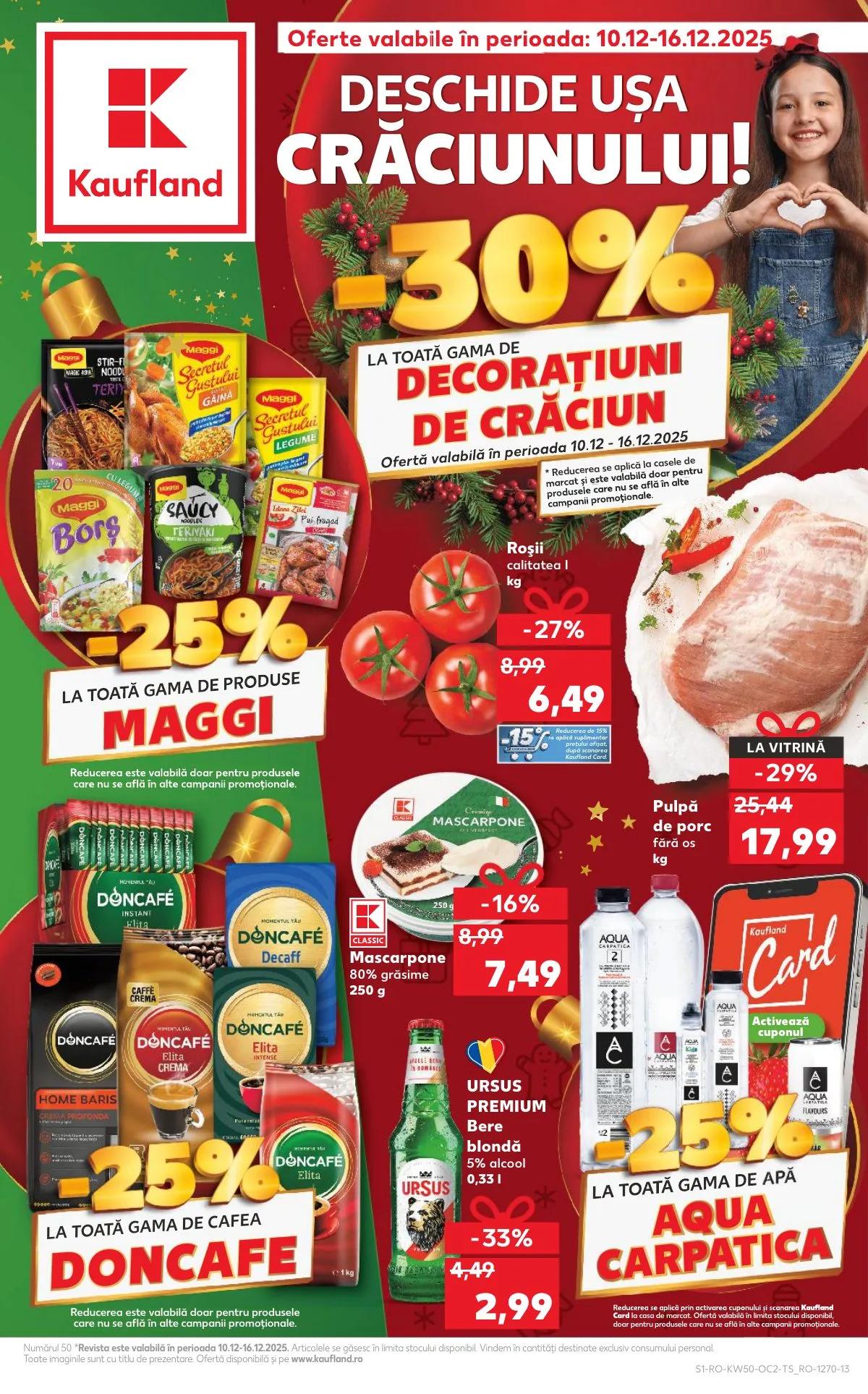 Kaufland akciós újság Románia 12.10–12.16