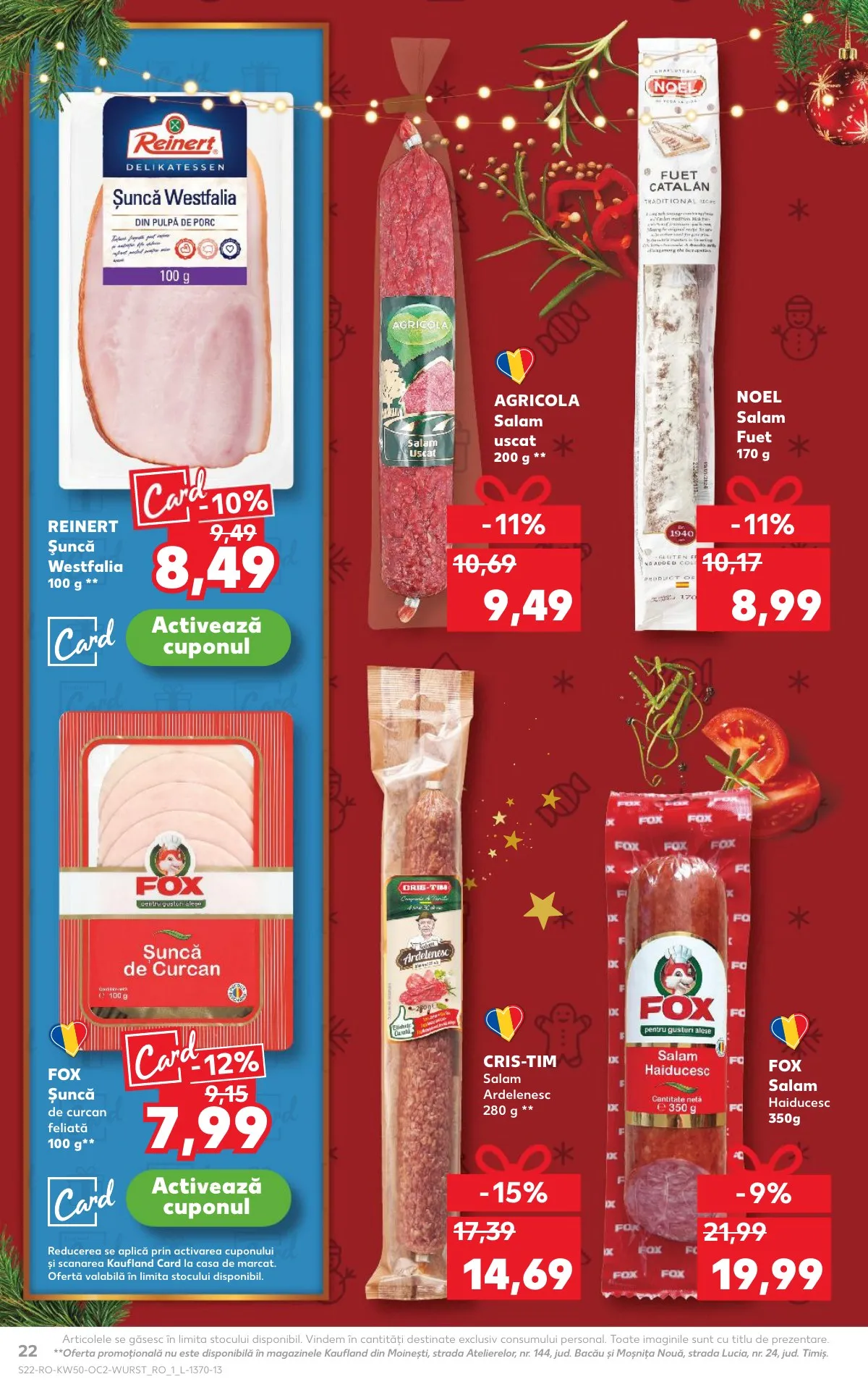 Kaufland akciós újság Románia 12.10–12.16 – 22. oldal