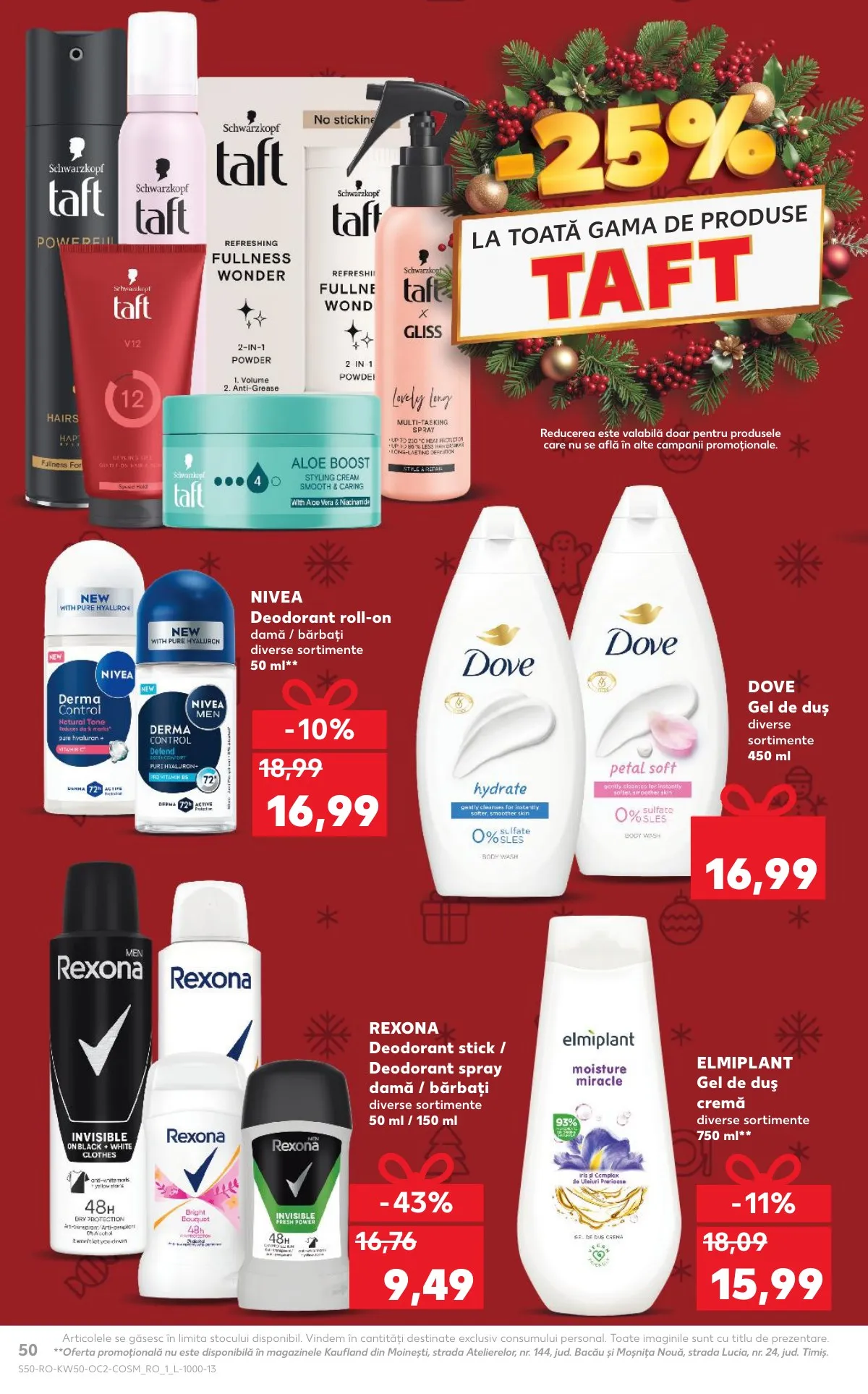 Kaufland akciós újság Románia 12.10–12.16 – 50. oldal