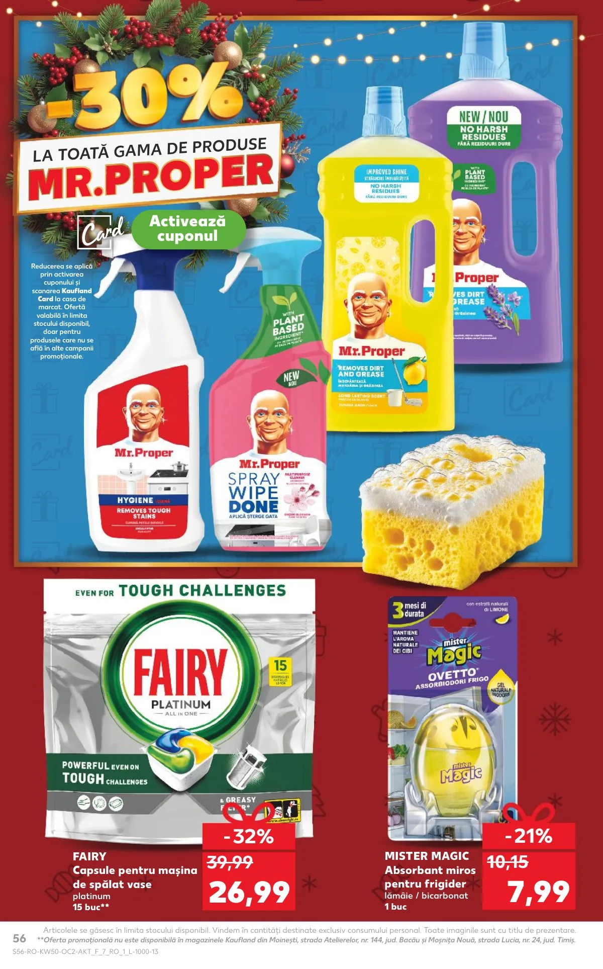 Kaufland akciós újság Románia 12.10–12.16 – 56. oldal