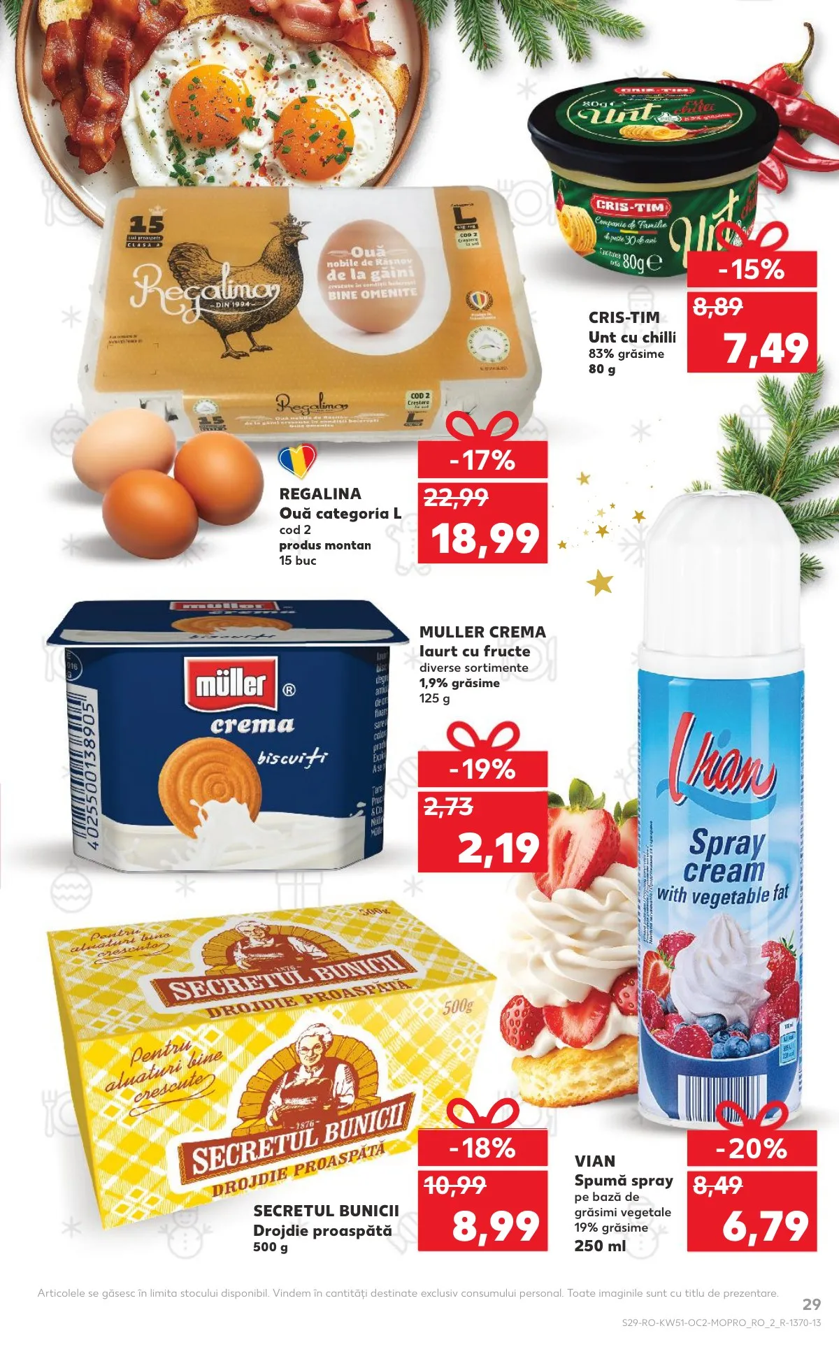 Kaufland akciós újság Románia 12.17–12.23 – 29. oldal