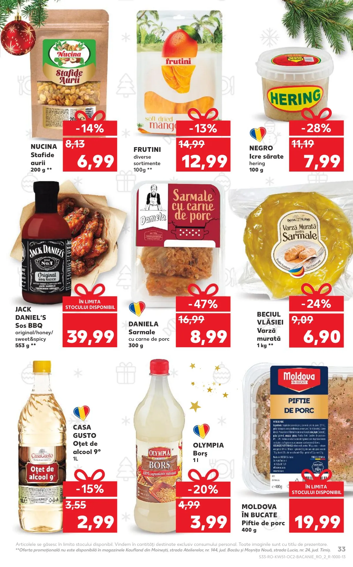 Kaufland akciós újság Románia 12.17–12.23 – 33. oldal
