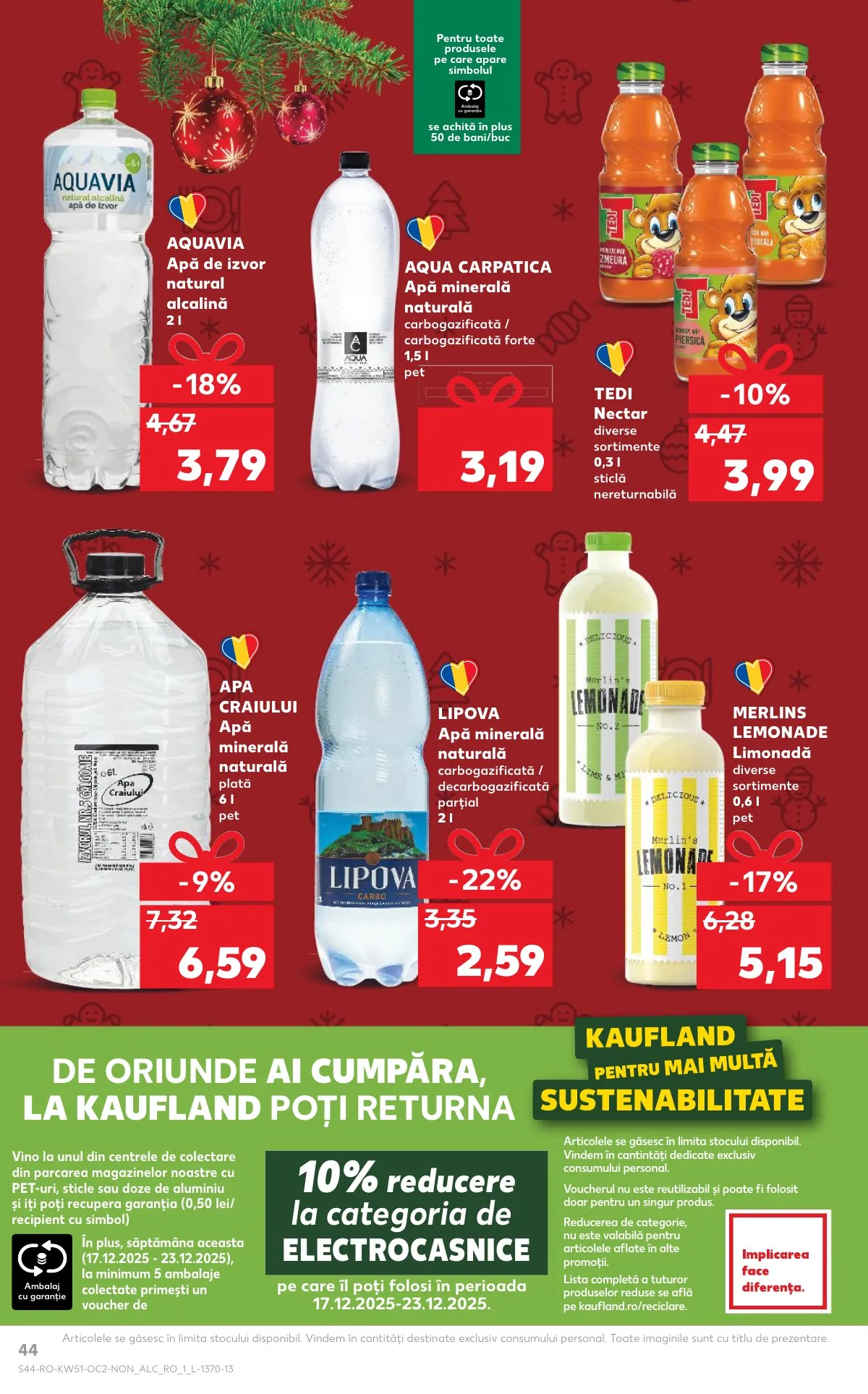 Kaufland akciós újság Románia 12.17–12.23 – 44. oldal