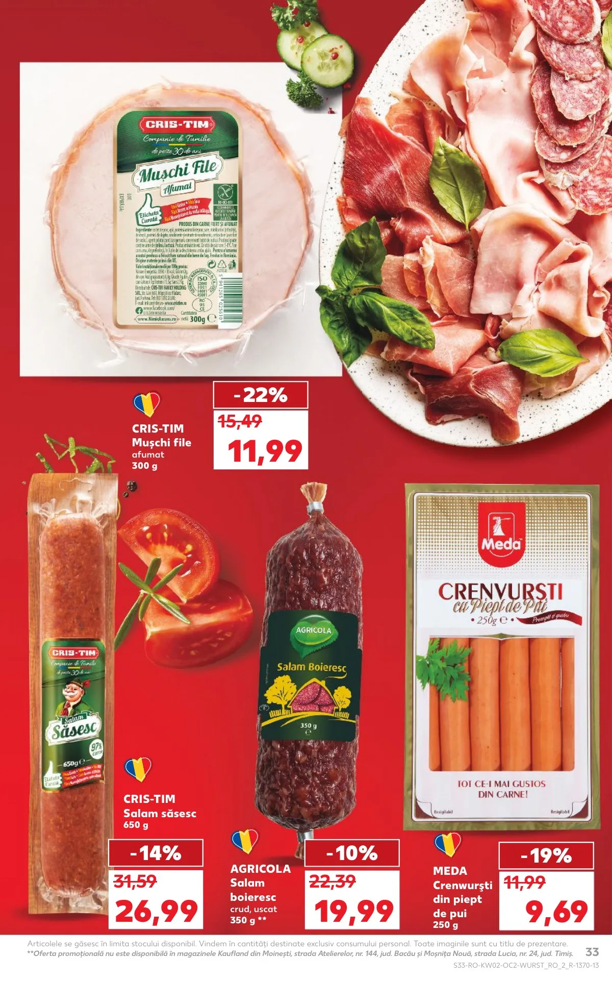 Kaufland akciós újság Románia 01.07–01.13 – 33. oldal