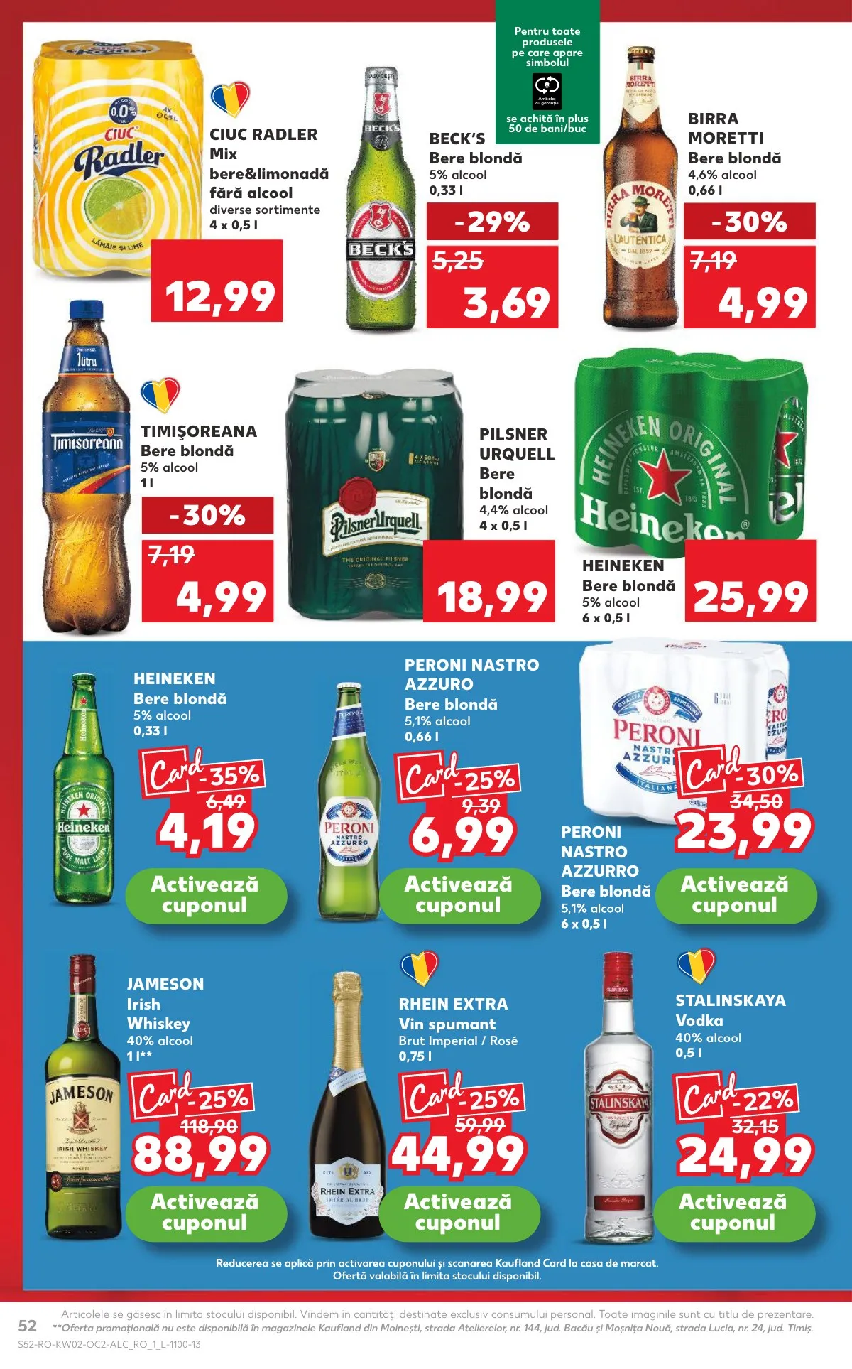 Kaufland akciós újság Románia 01.07–01.13 – 52. oldal