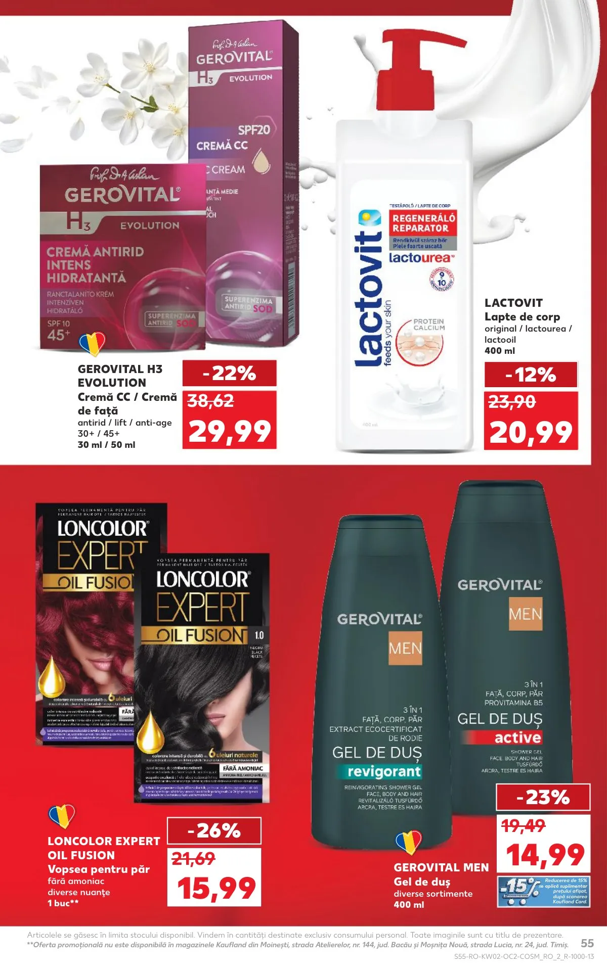 Kaufland akciós újság Románia 01.07–01.13 – 55. oldal