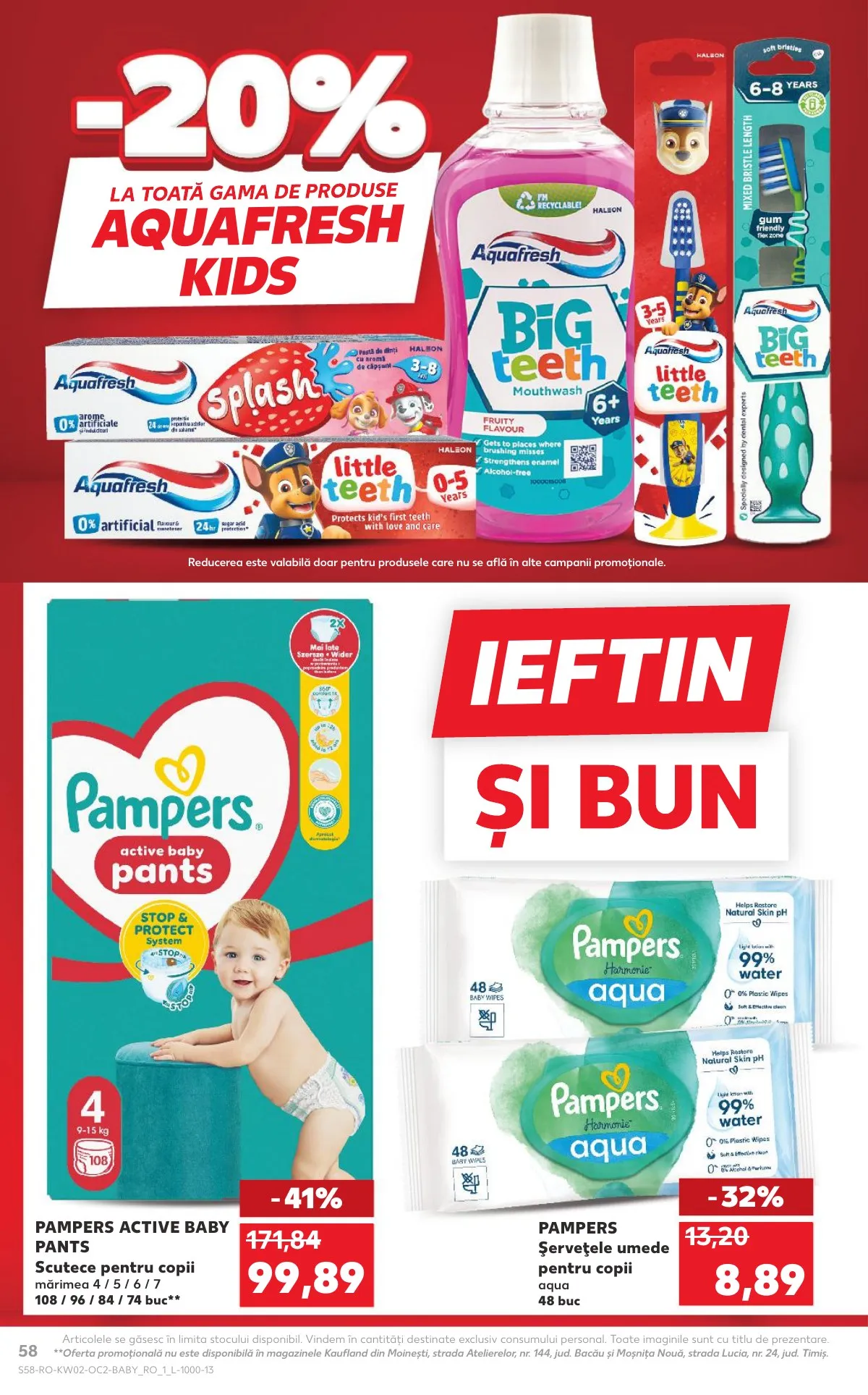 Kaufland akciós újság Románia 01.07–01.13 – 58. oldal