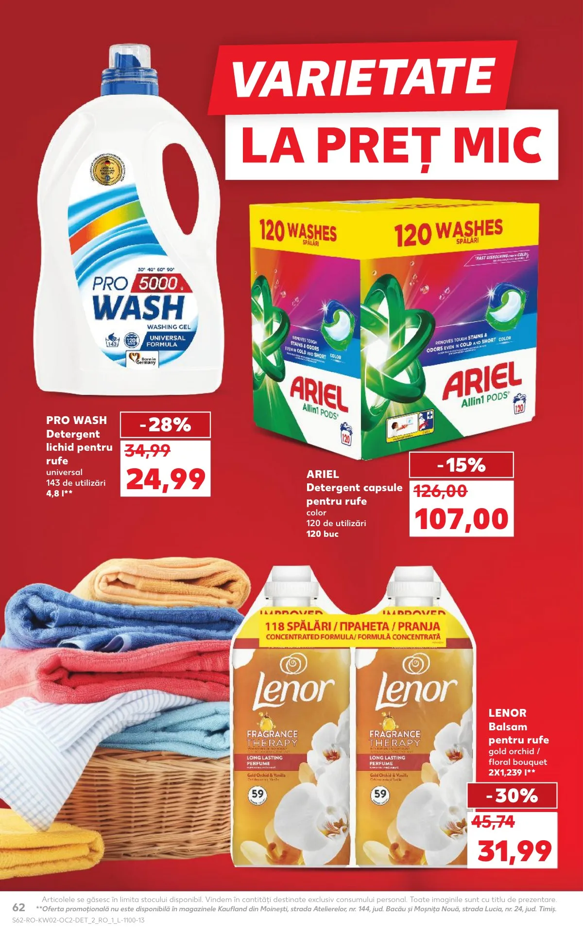 Kaufland akciós újság Románia 01.07–01.13 – 62. oldal