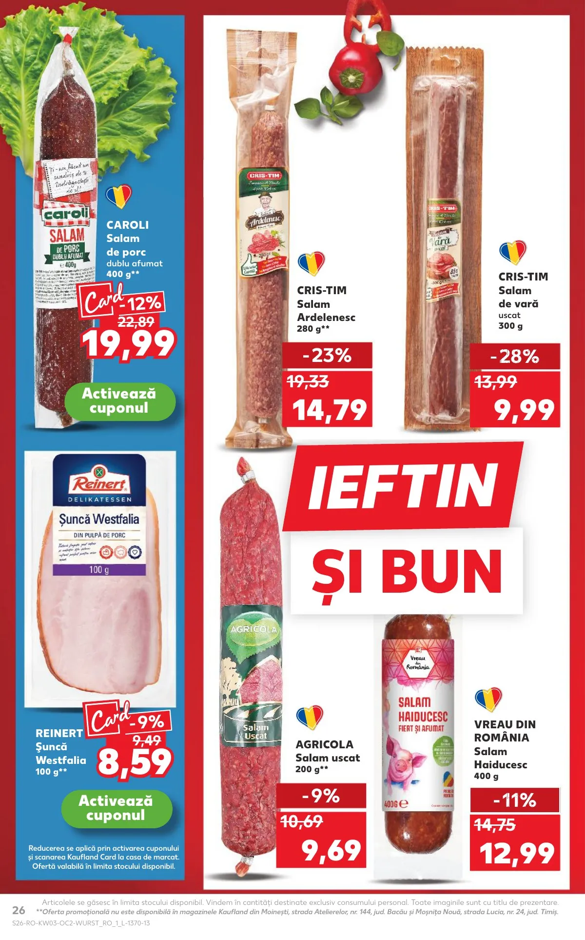 Kaufland akciós újság Románia 01.14–01.20 – 26. oldal