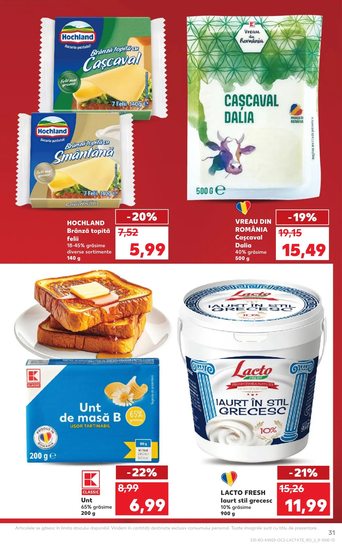 Kaufland akciós újság Románia 01.14–01.20 – 31. oldal