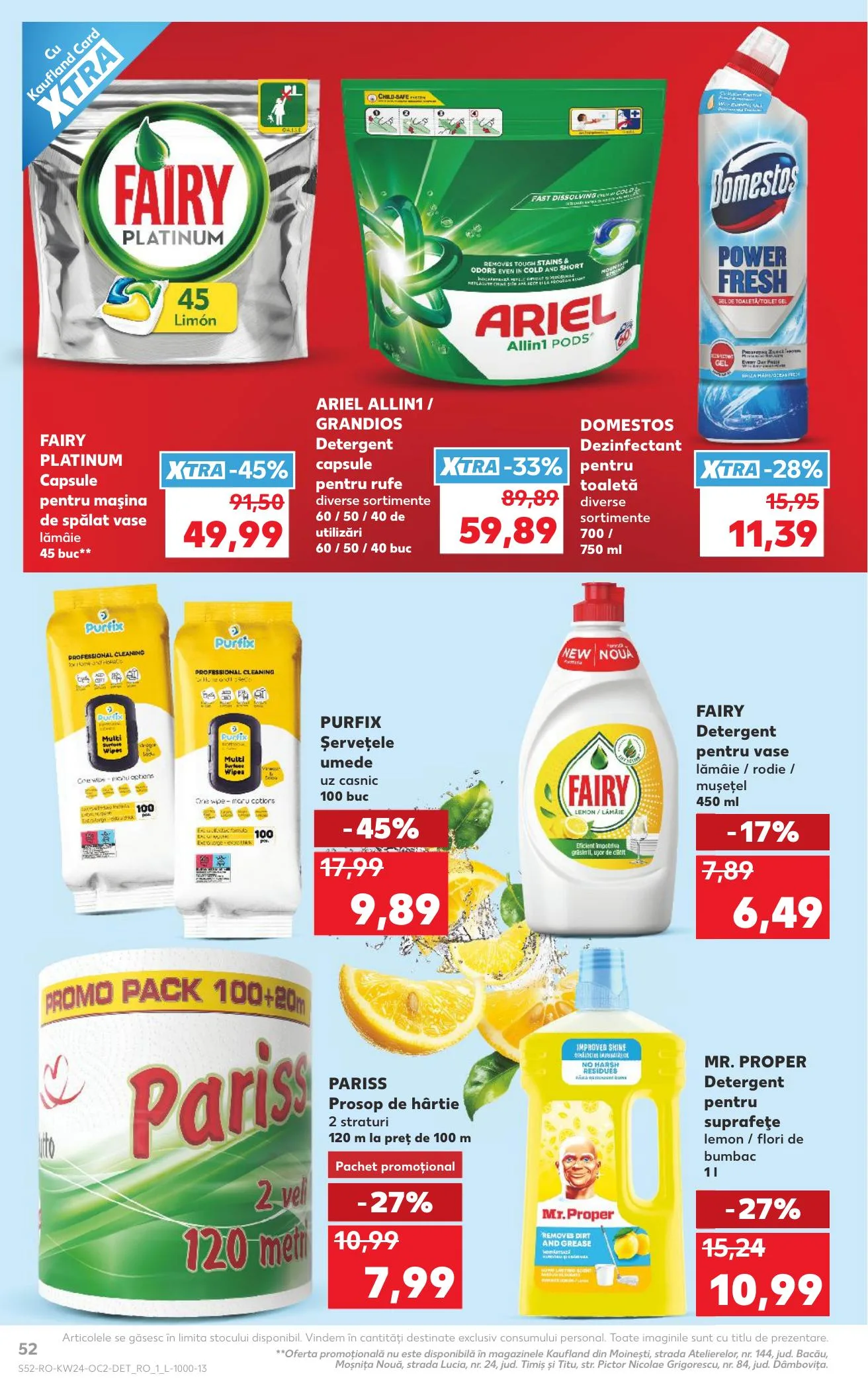 Kaufland akciós újság Románia 06.10–06.16 – 52. oldal