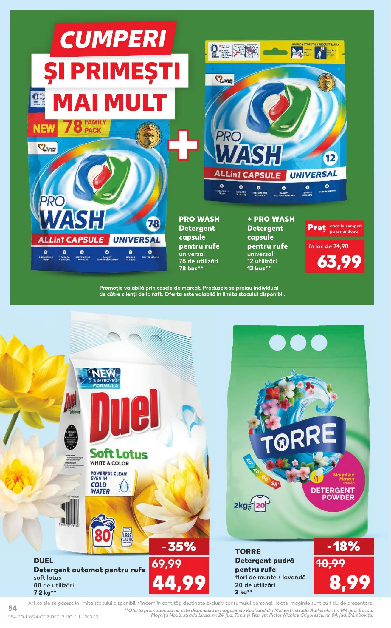 Kaufland akciós újság Románia 06.10–06.16 – 54. oldal