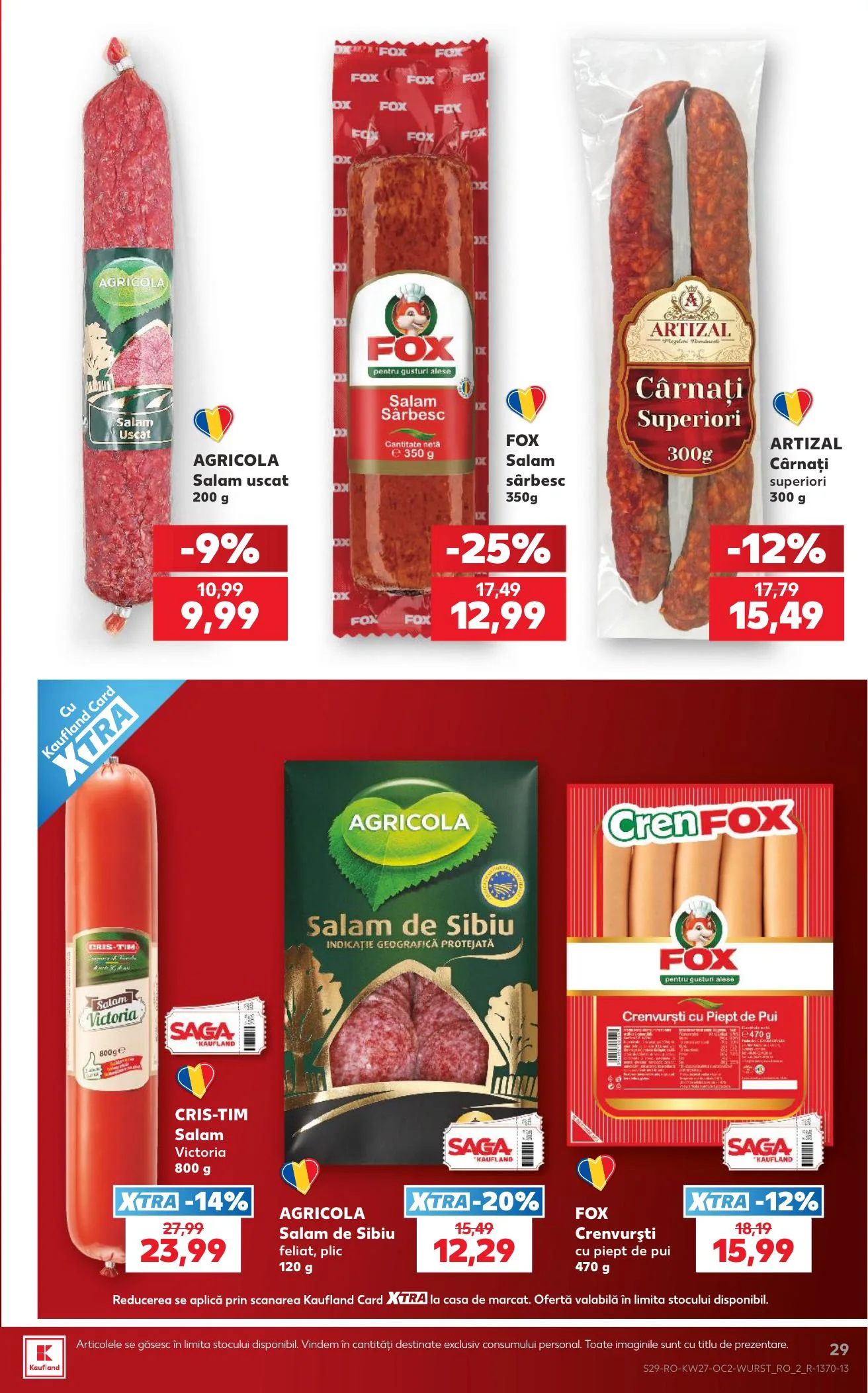 Kaufland akciós újság Románia 07.01–07.07 – 29. oldal