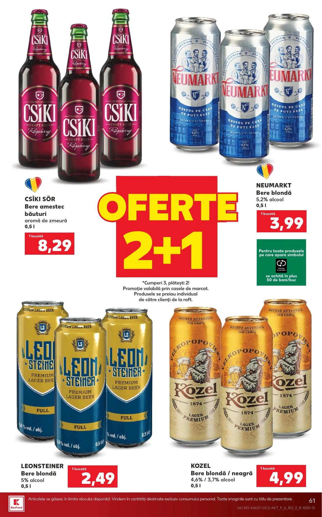 Kaufland akciós újság Románia 07.01–07.07 – 61. oldal
