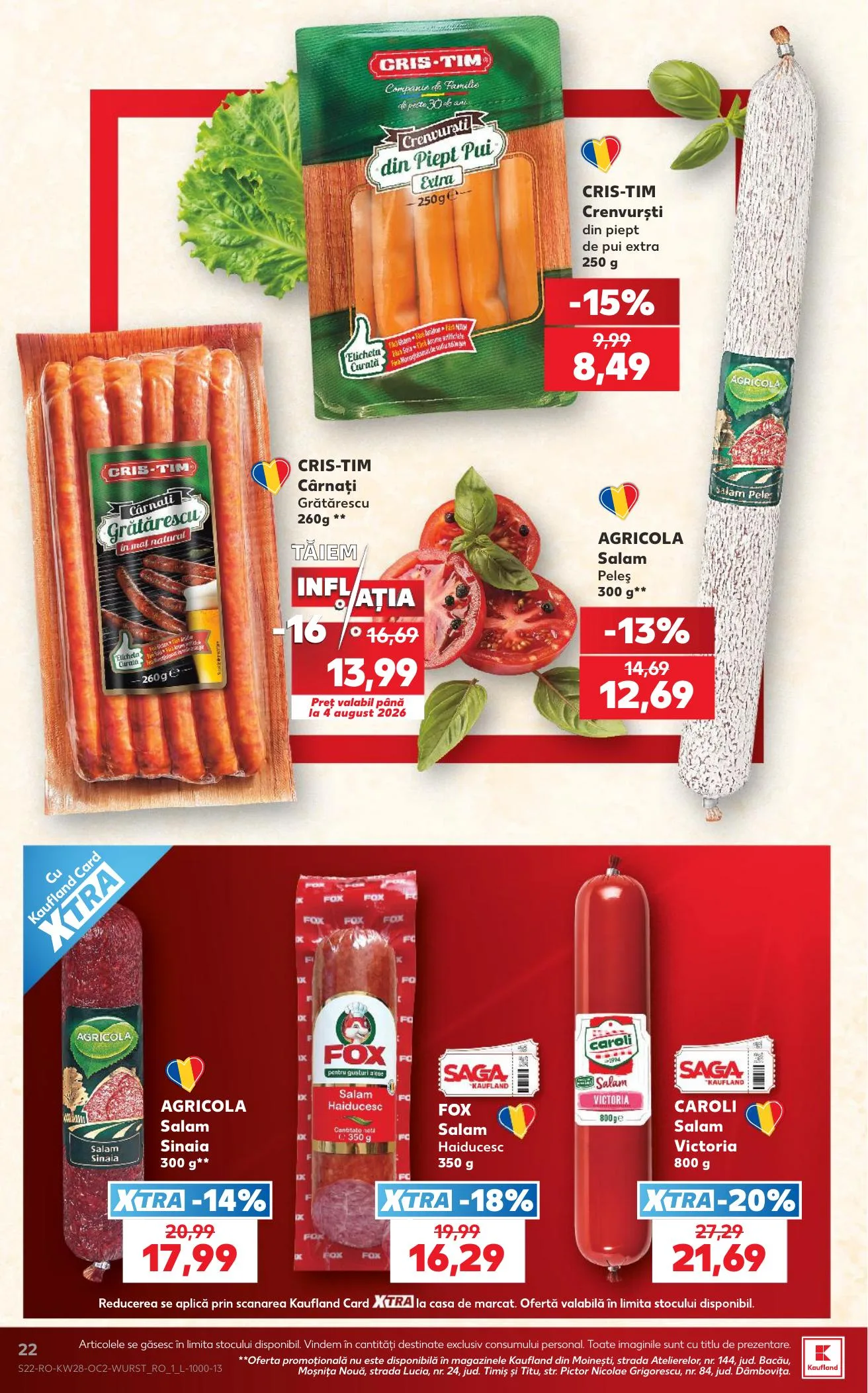 Kaufland akciós újság Románia 07.08–07.14 – 22. oldal