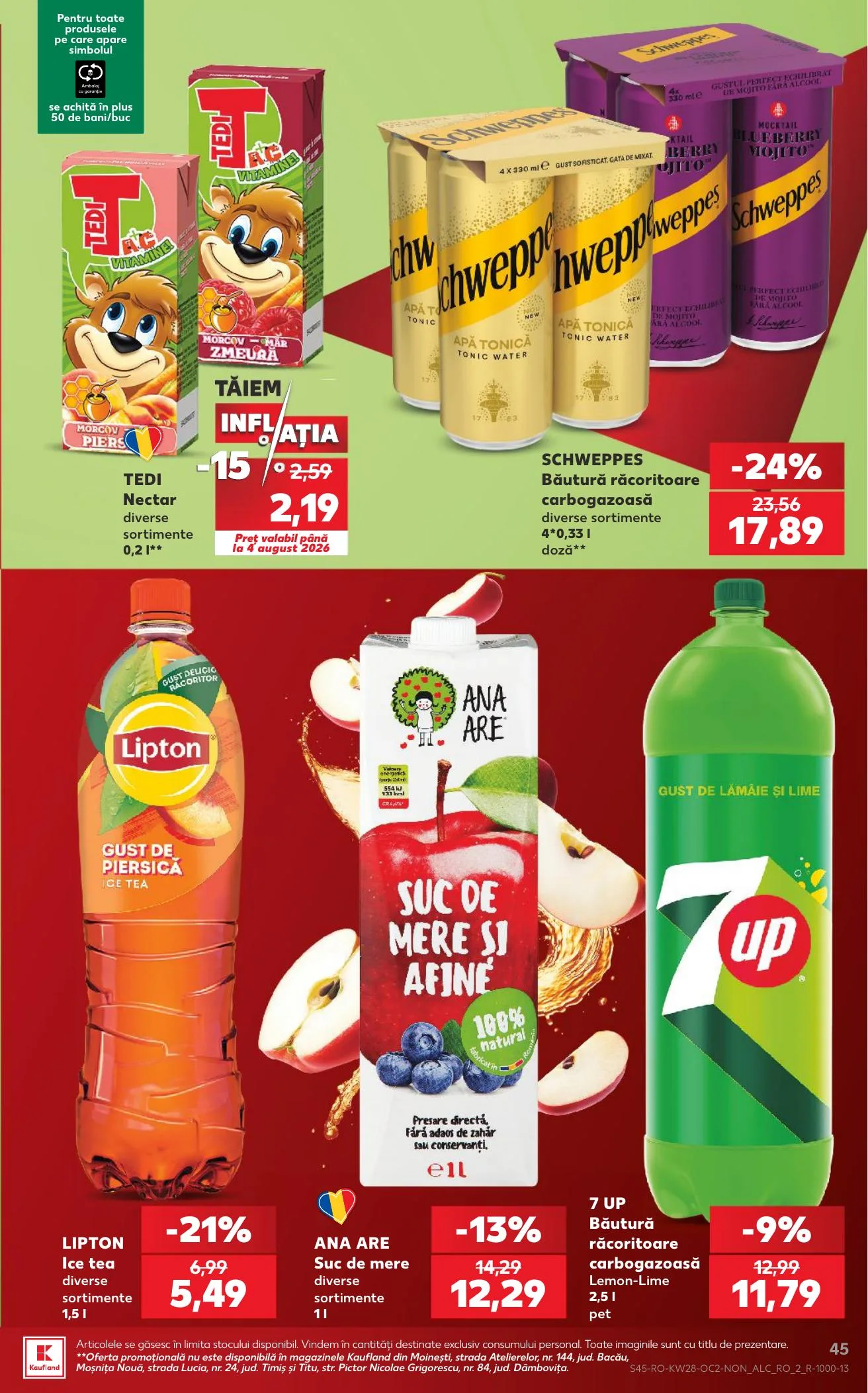 Kaufland akciós újság Románia 07.08–07.14 – 45. oldal