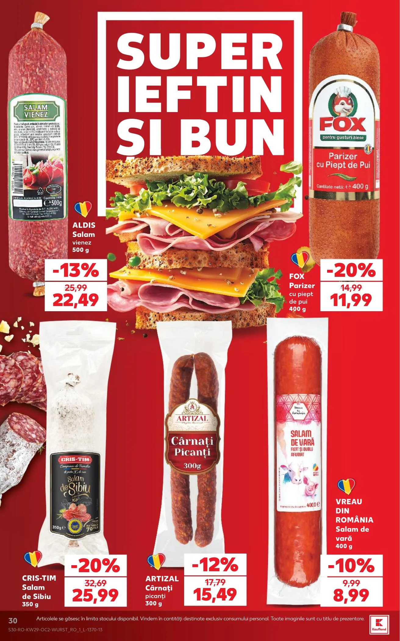 Kaufland akciós újság Románia 07.15–07.21 – 30. oldal