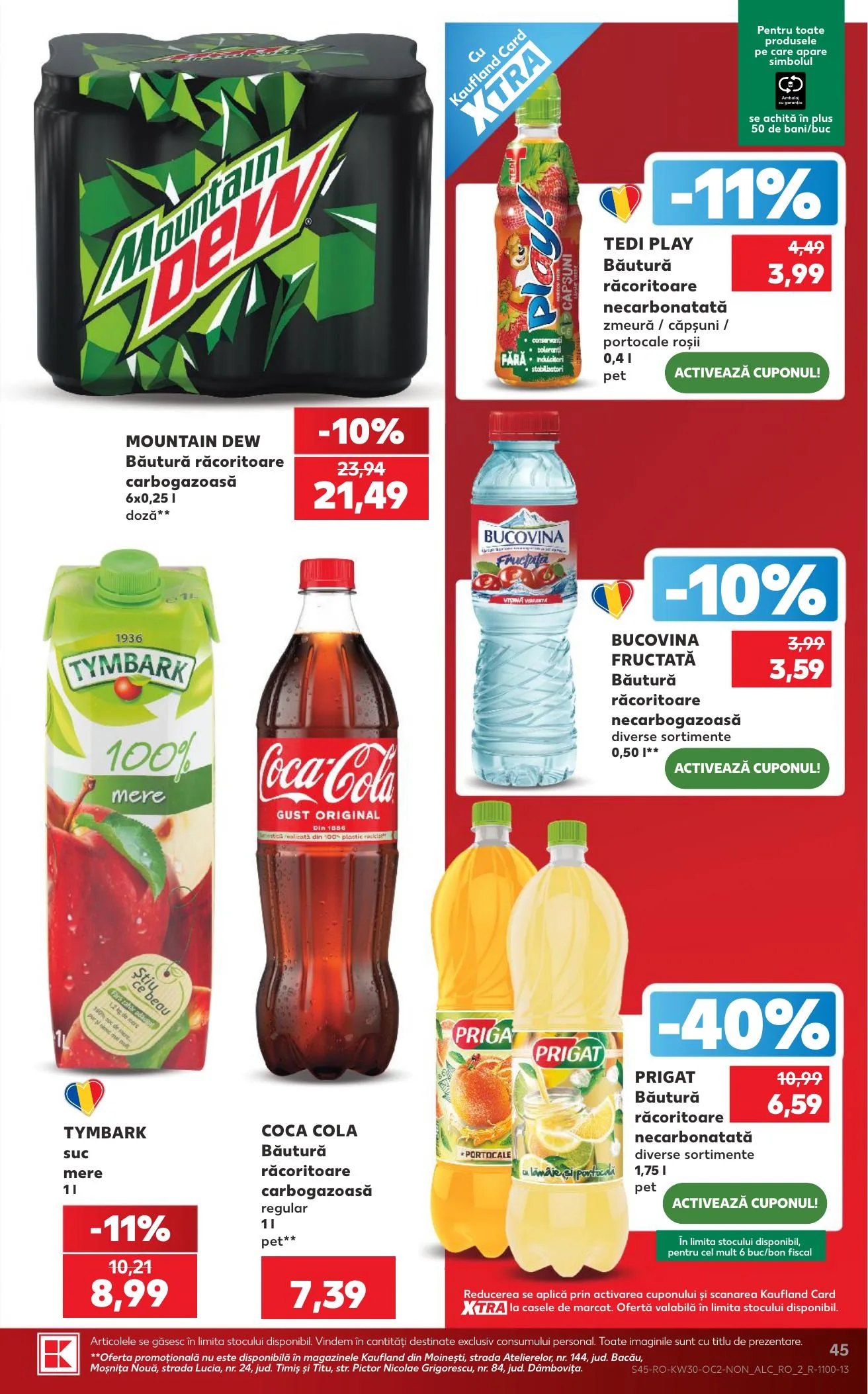 Kaufland akciós újság Románia 07.22–07.28 – 45. oldal