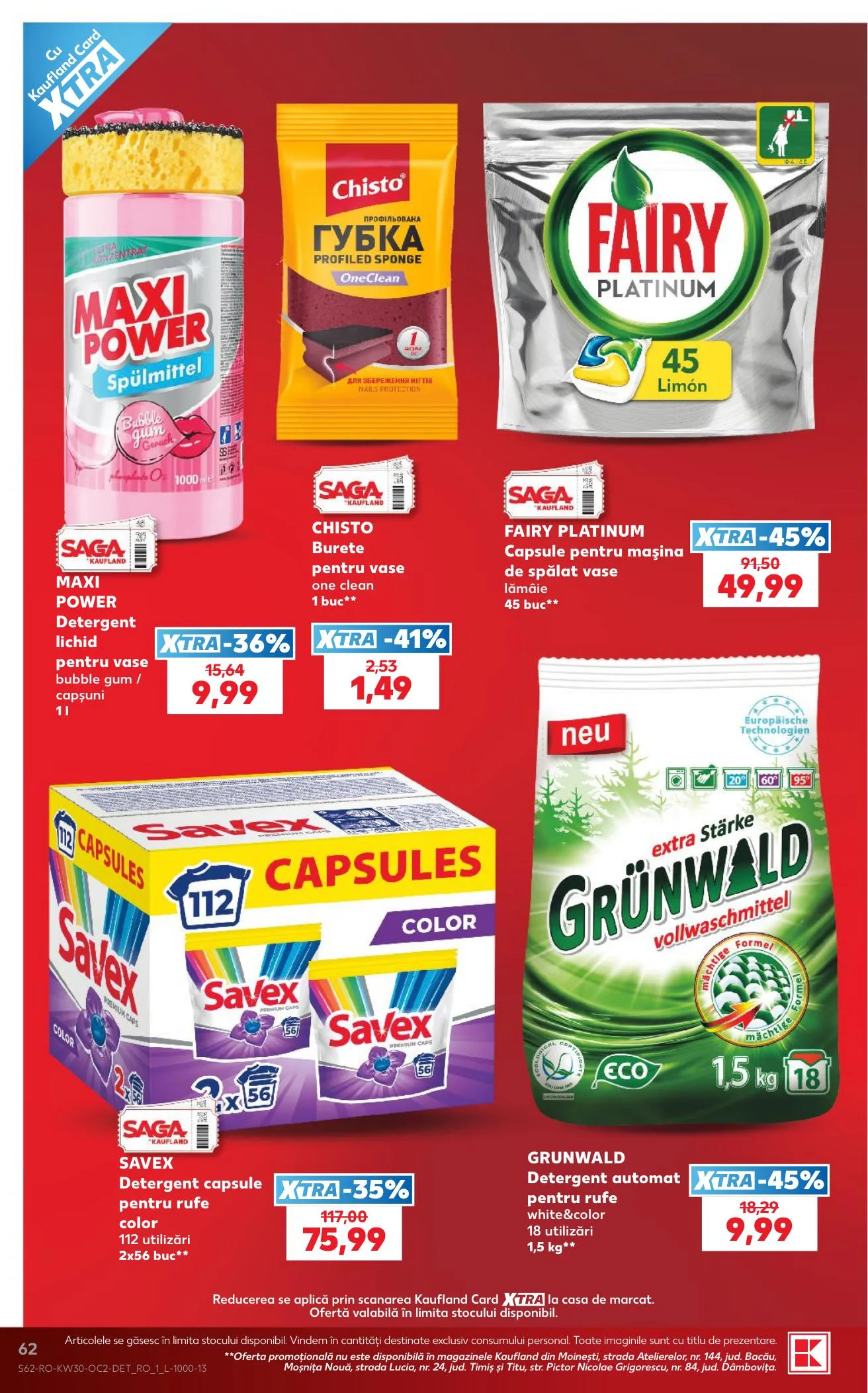 Kaufland akciós újság Románia 07.22–07.28 – 62. oldal