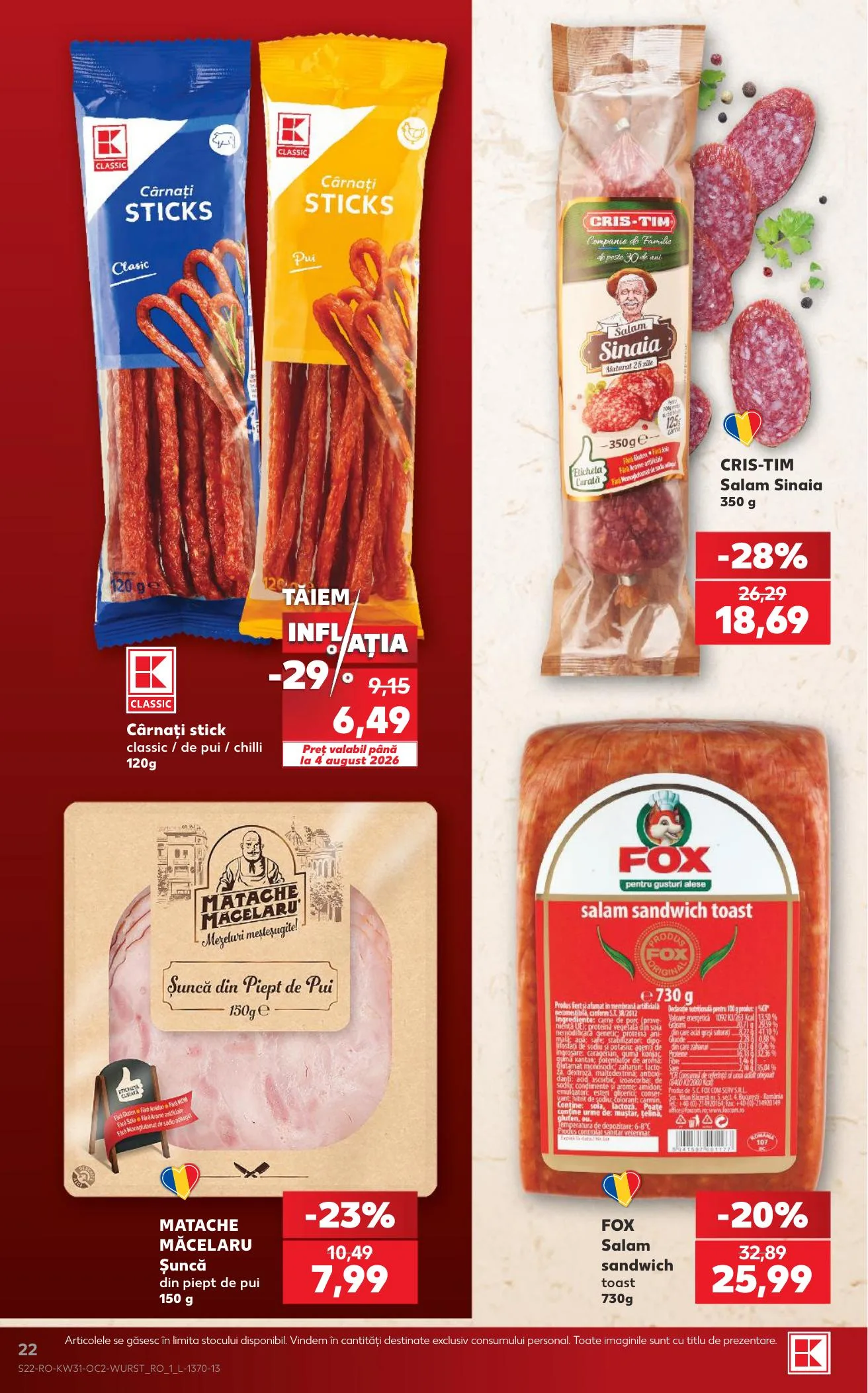 Kaufland akciós újság Románia 07.29–08.04 – 22. oldal