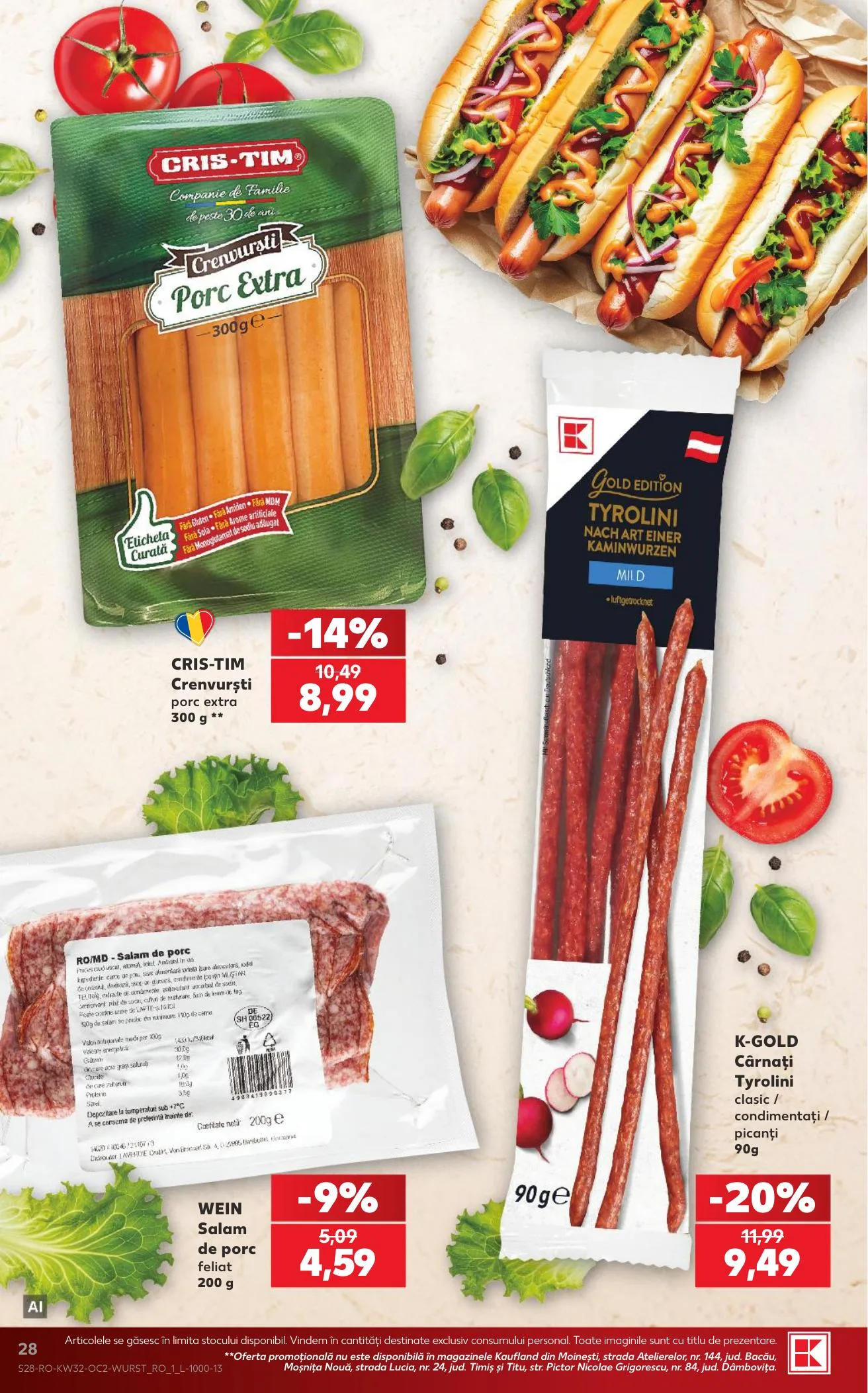 Kaufland akciós újság Románia 08.05–08.11 – 28. oldal