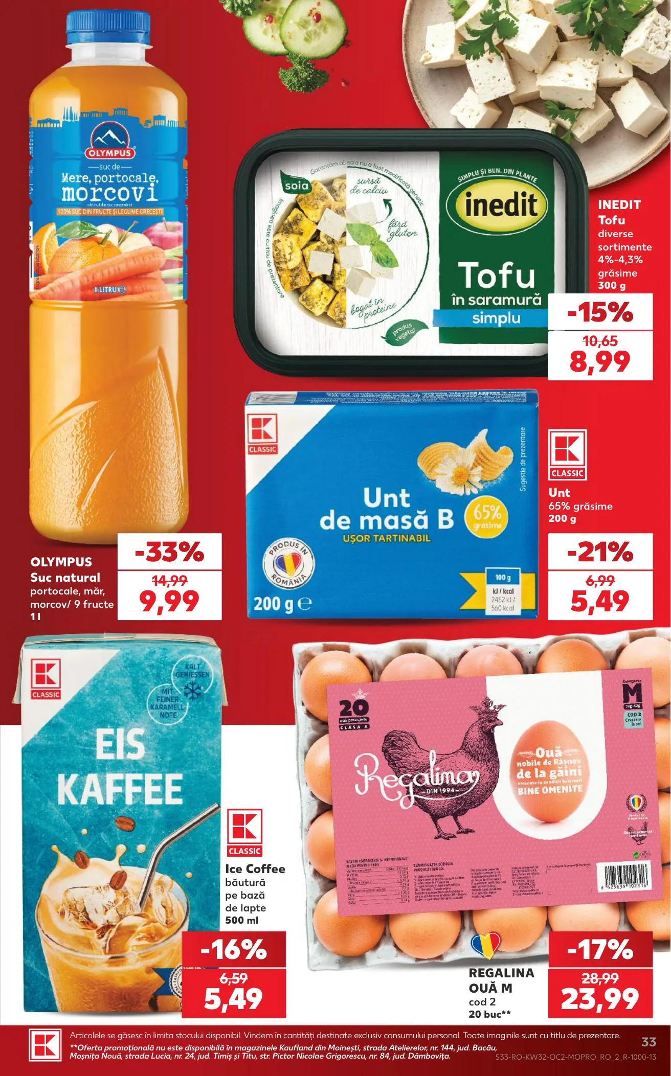 Kaufland akciós újság Románia 08.05–08.11 – 33. oldal