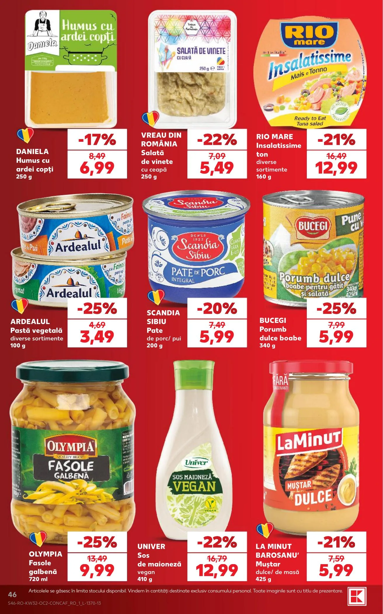 Kaufland akciós újság Románia 08.05–08.11 – 46. oldal