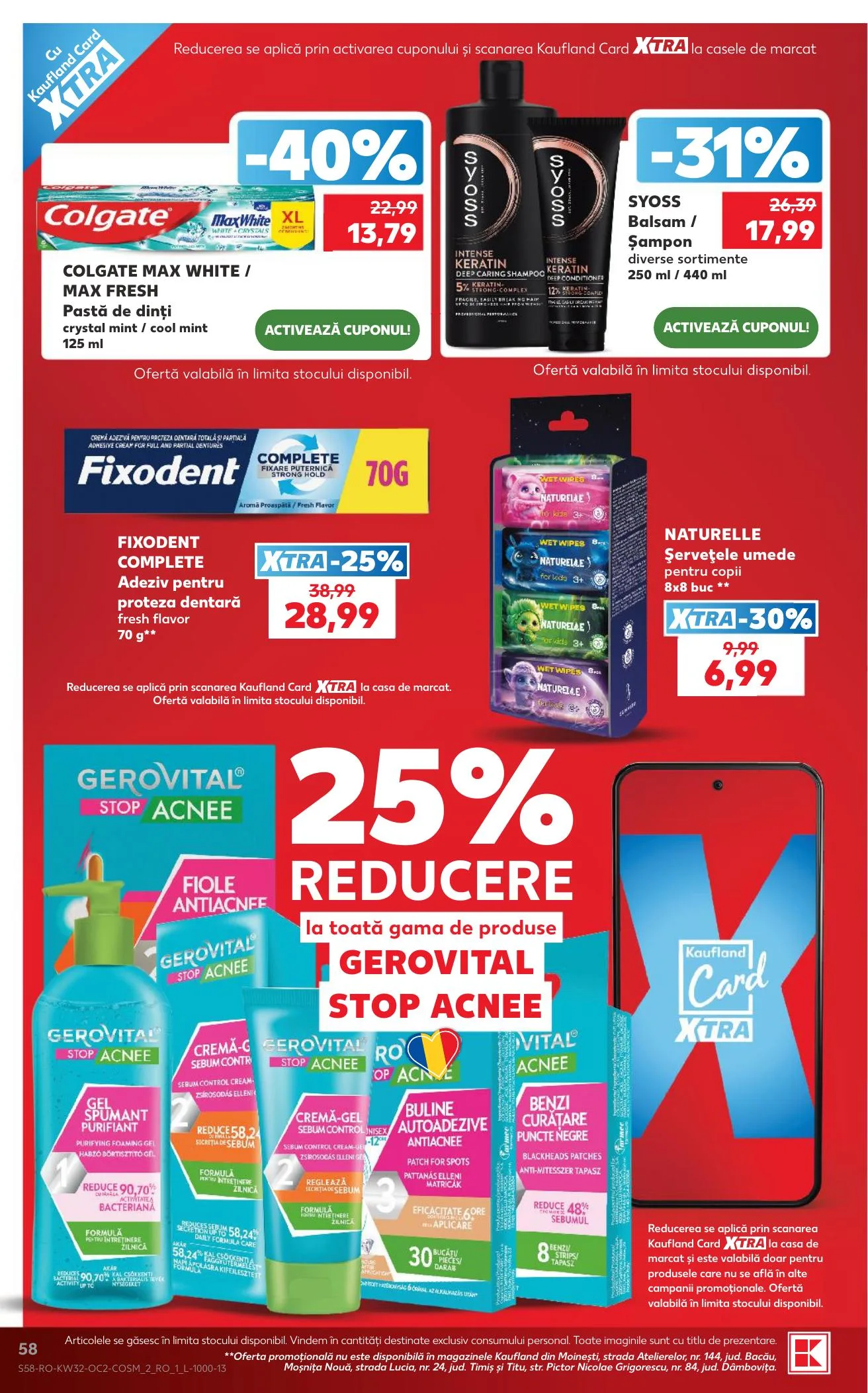 Kaufland akciós újság Románia 08.05–08.11 – 58. oldal