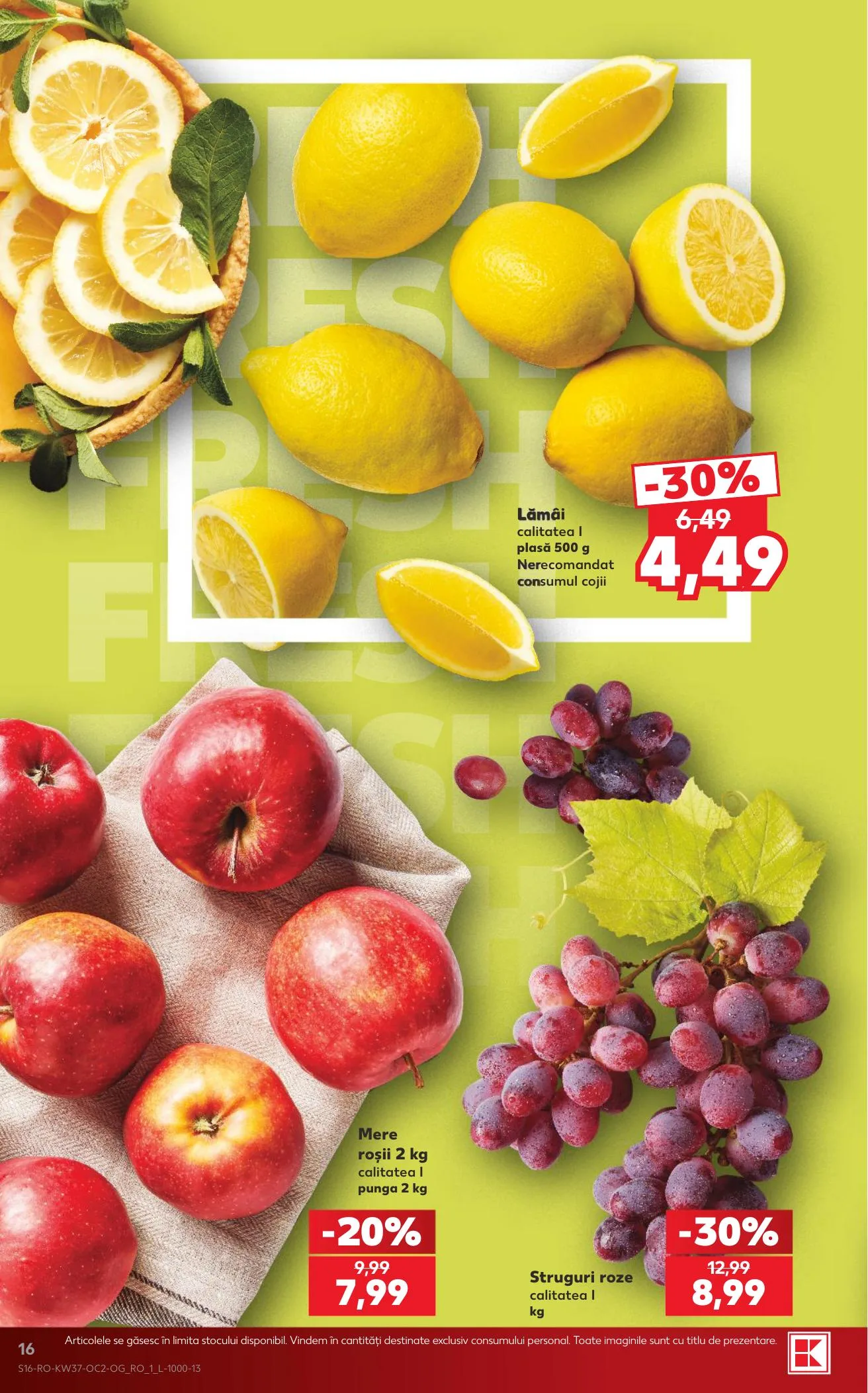 Kaufland akciós újság Románia 09.09–09.15 – 16. oldal