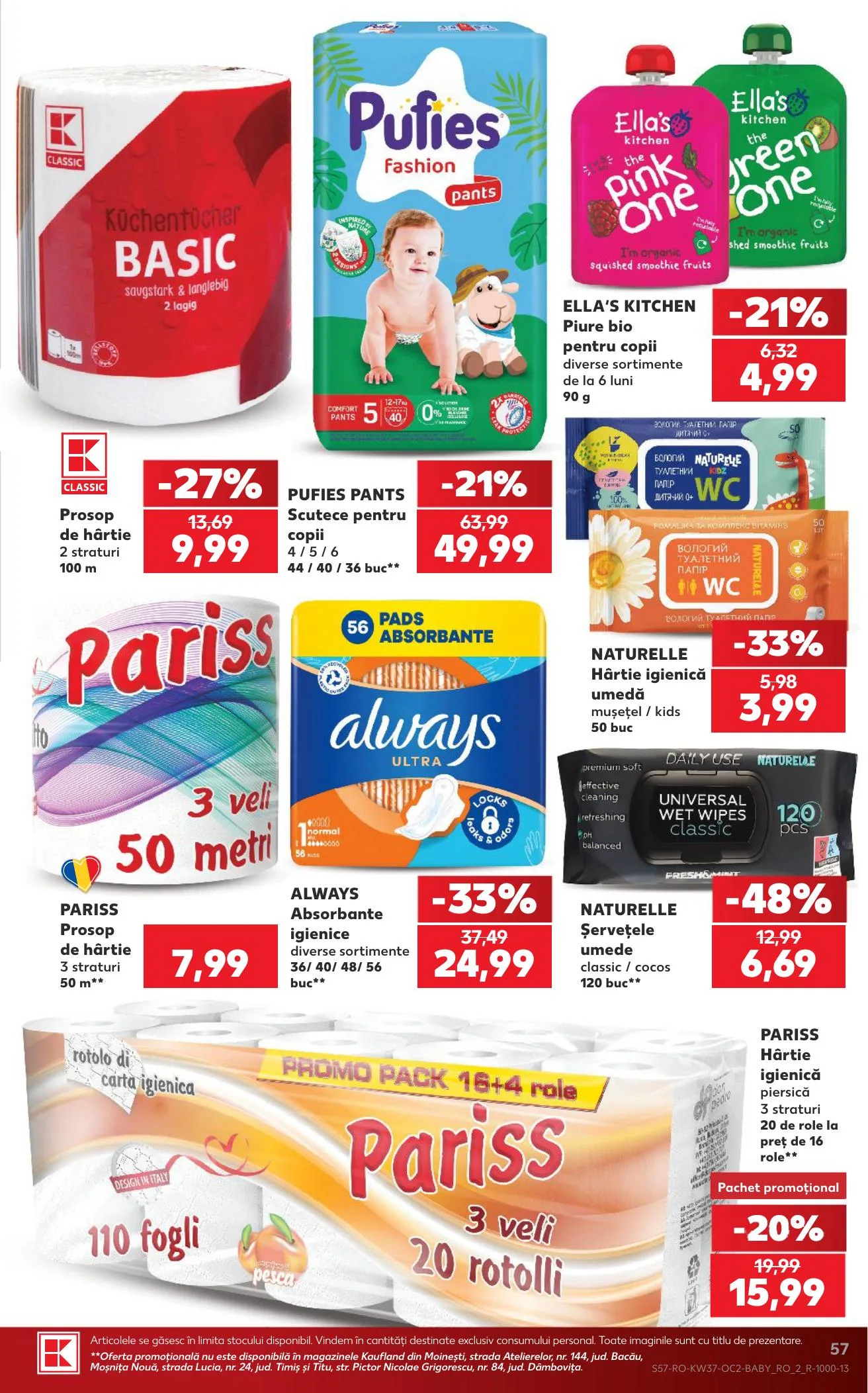 Kaufland akciós újság Románia 09.09–09.15 – 57. oldal