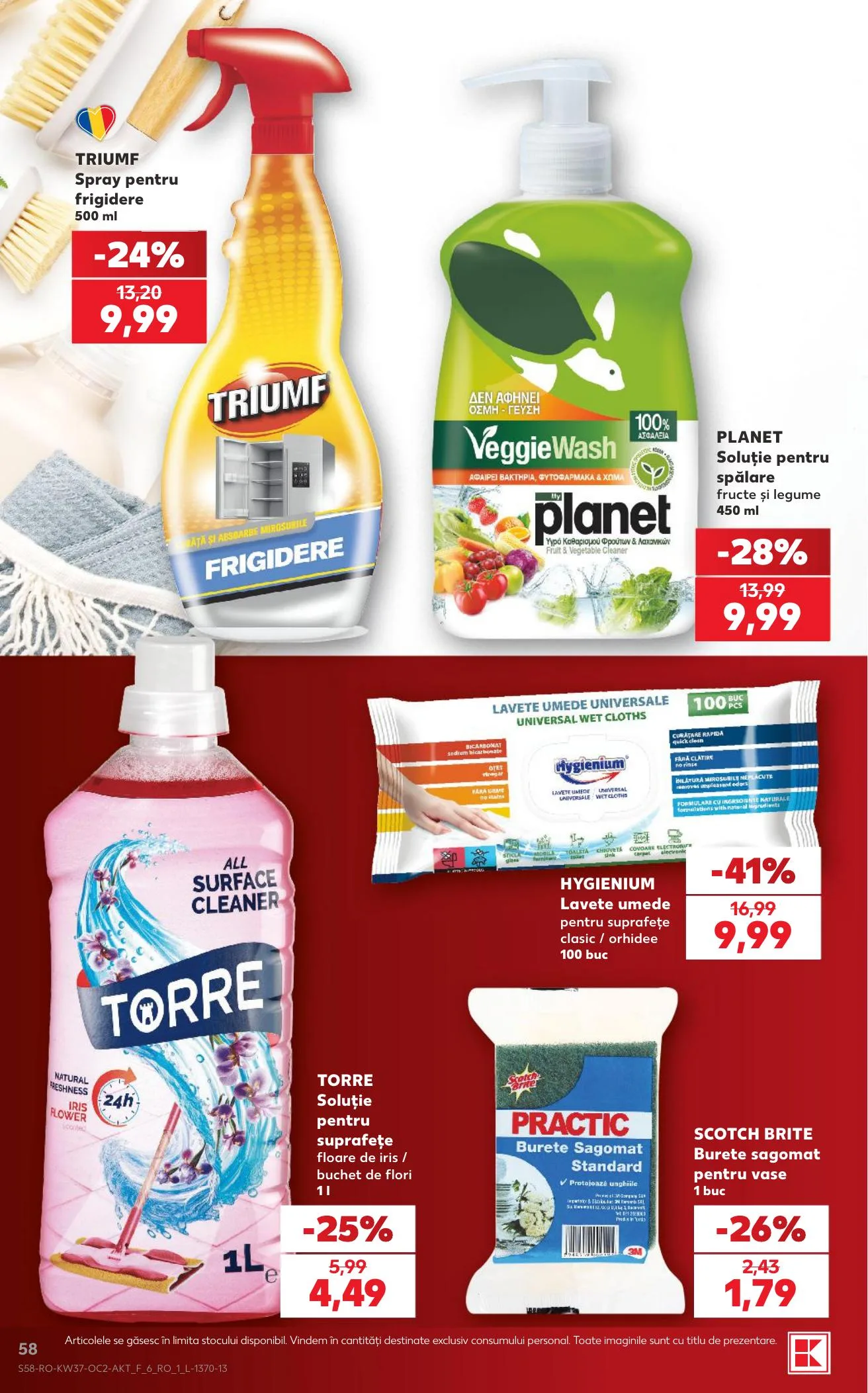 Kaufland akciós újság Románia 09.09–09.15 – 58. oldal