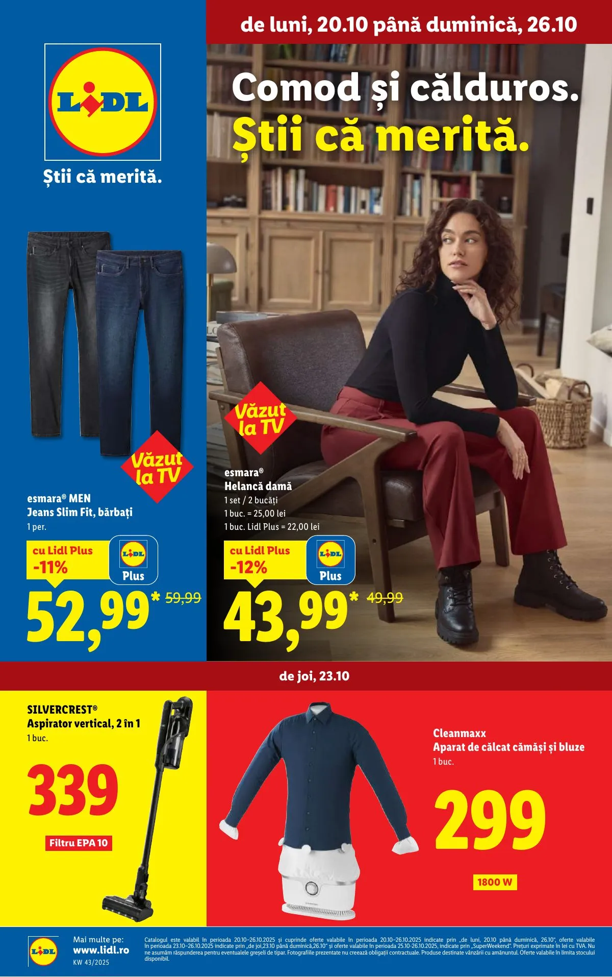 Lidl akciós újság Románia Nonfood 10.20–10.26