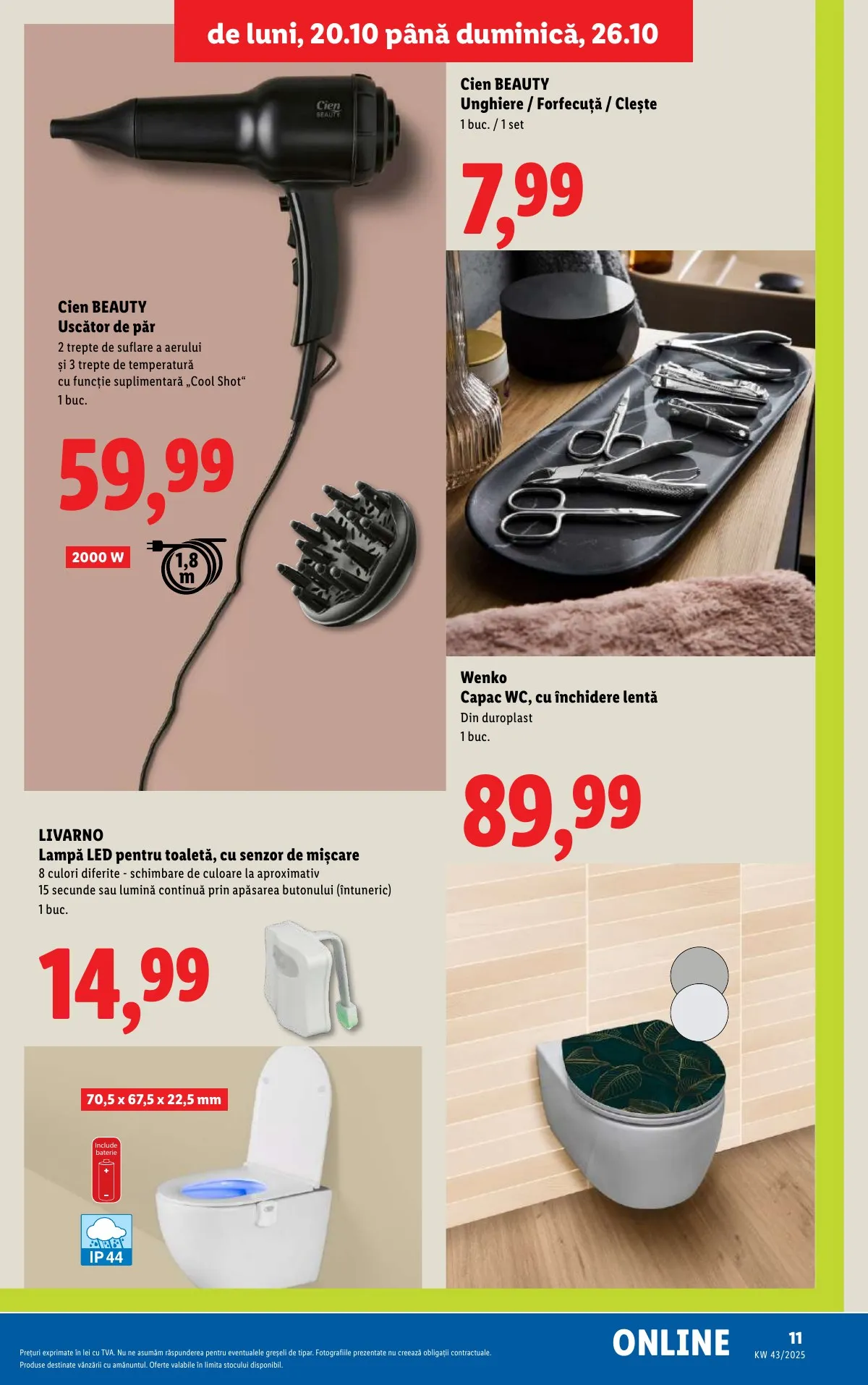 Lidl akciós újság Románia Nonfood 10.20–10.26 – 11. oldal