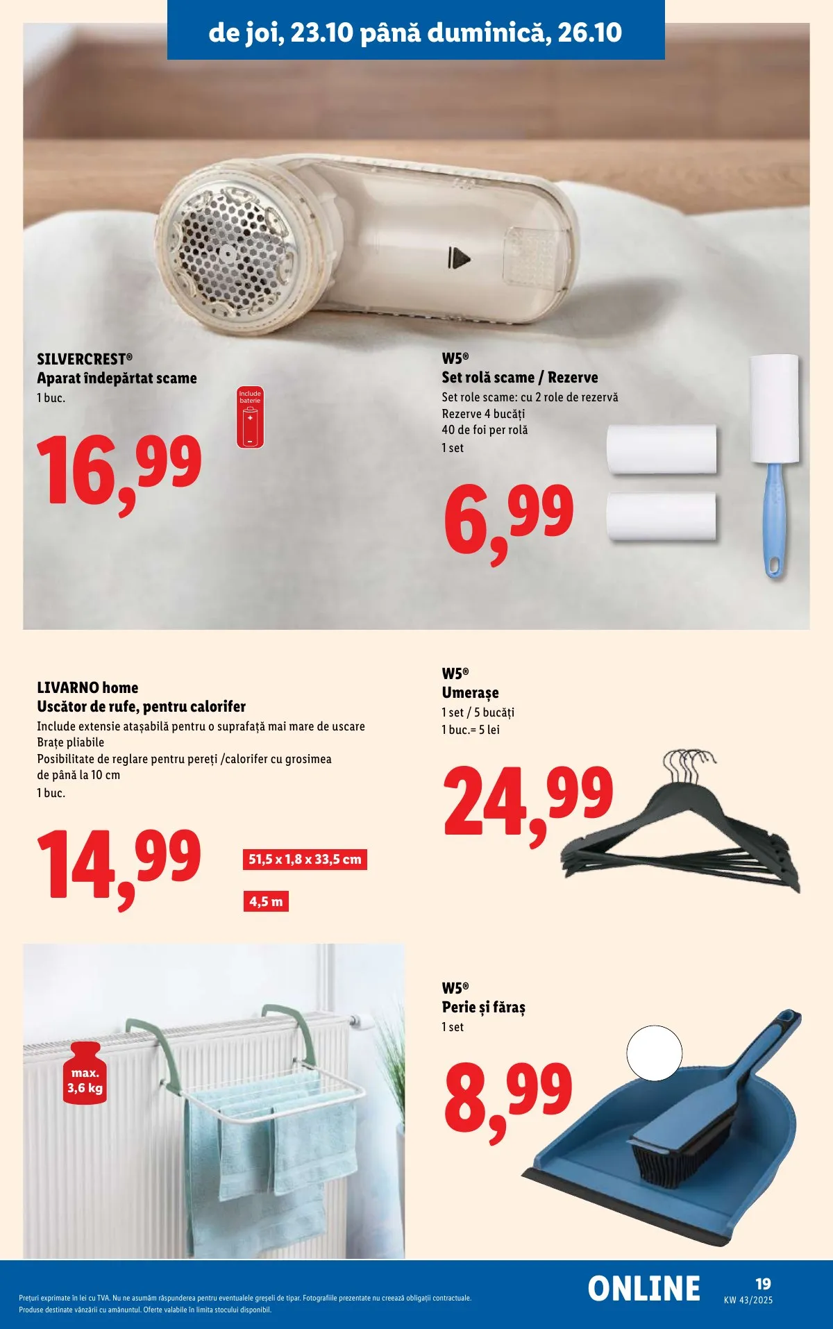 Lidl akciós újság Románia Nonfood 10.20–10.26 – 19. oldal