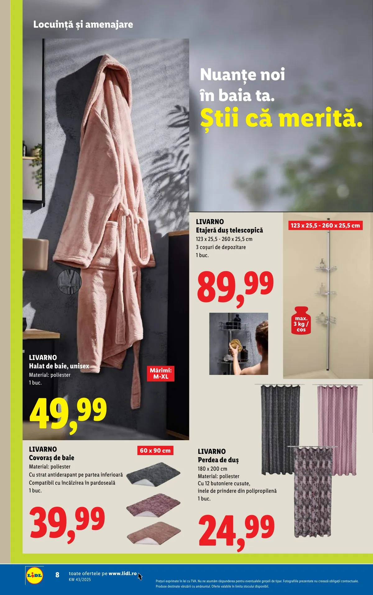 Lidl akciós újság Románia Nonfood 10.20–10.26 – 8. oldal