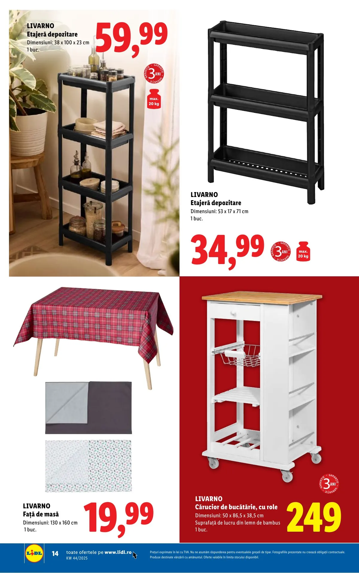 Lidl akciós újság Románia Nonfood 10.27–11.02 – 14. oldal